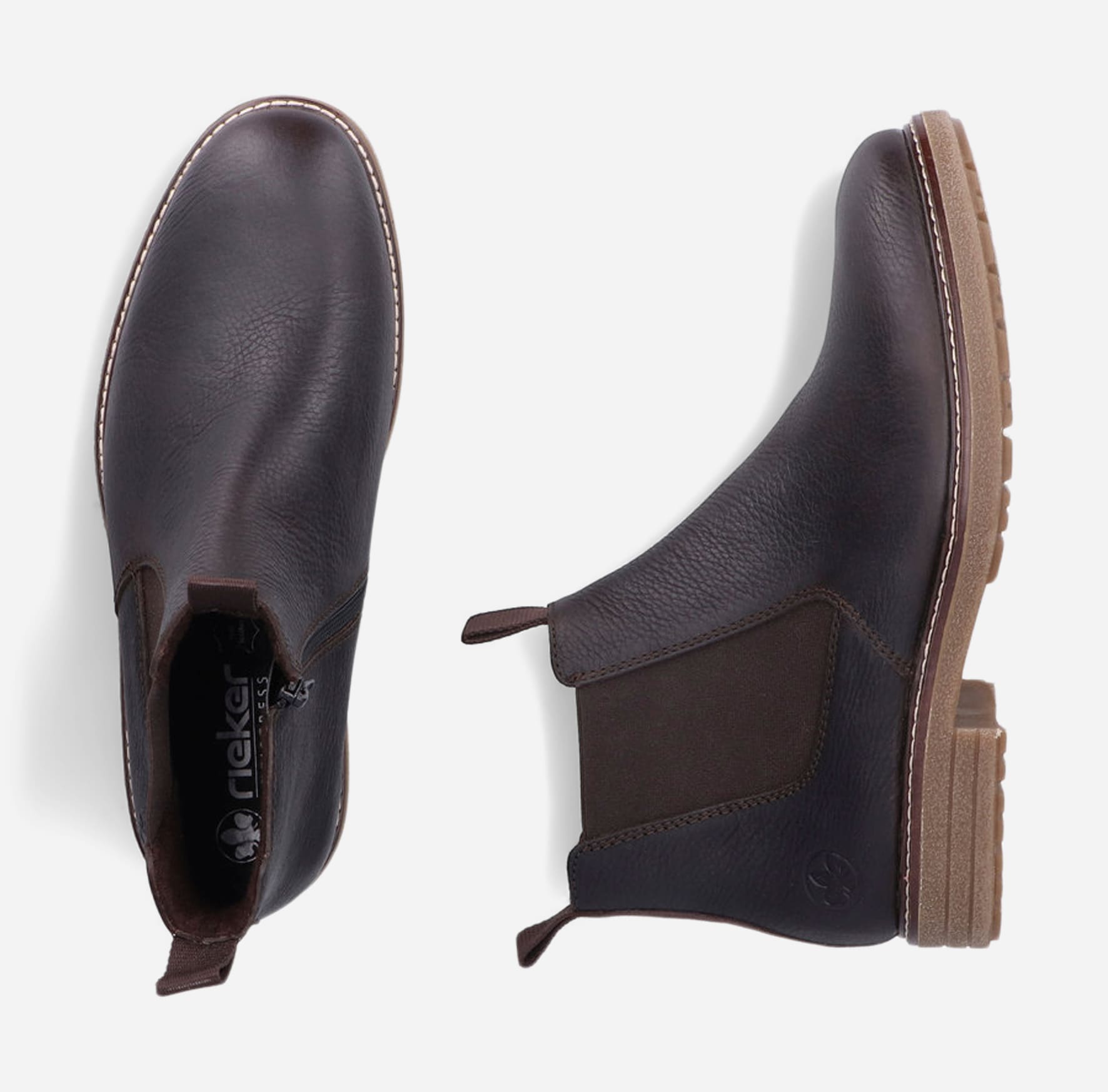 RIEKER, Chelseaboots Brun