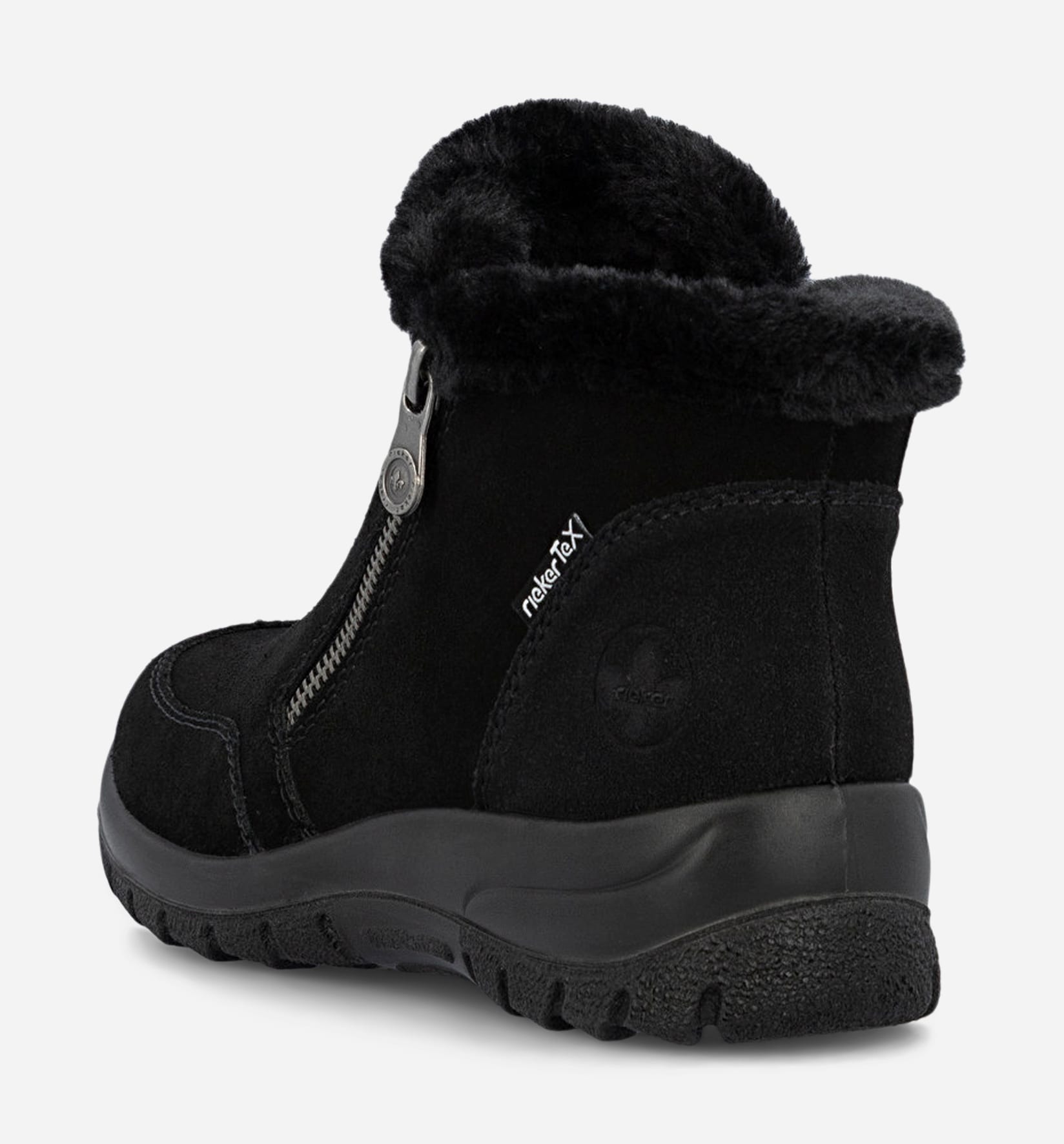 RIEKER, Varmforet boots, waterproof Sort
