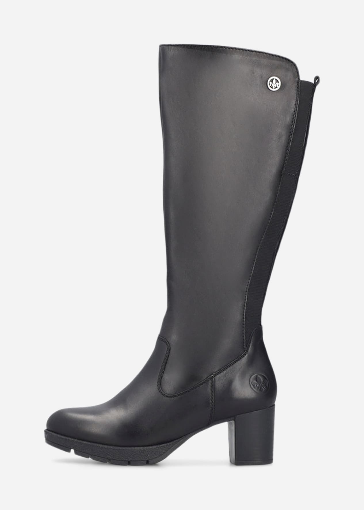 RIEKER, Støvlett med stretchskaft Sort