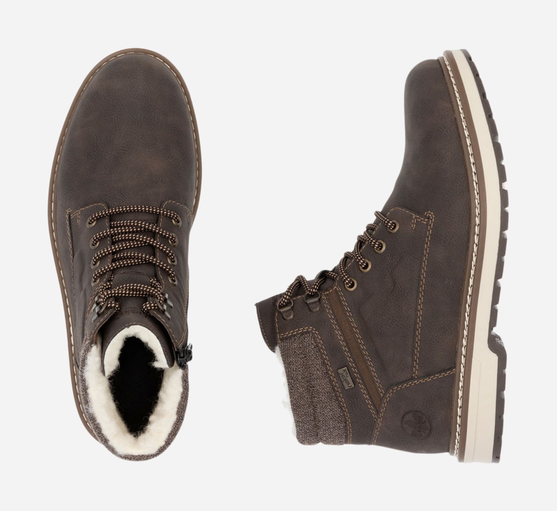 RIEKER, Varmforet skolett med glidelås Flerfarget