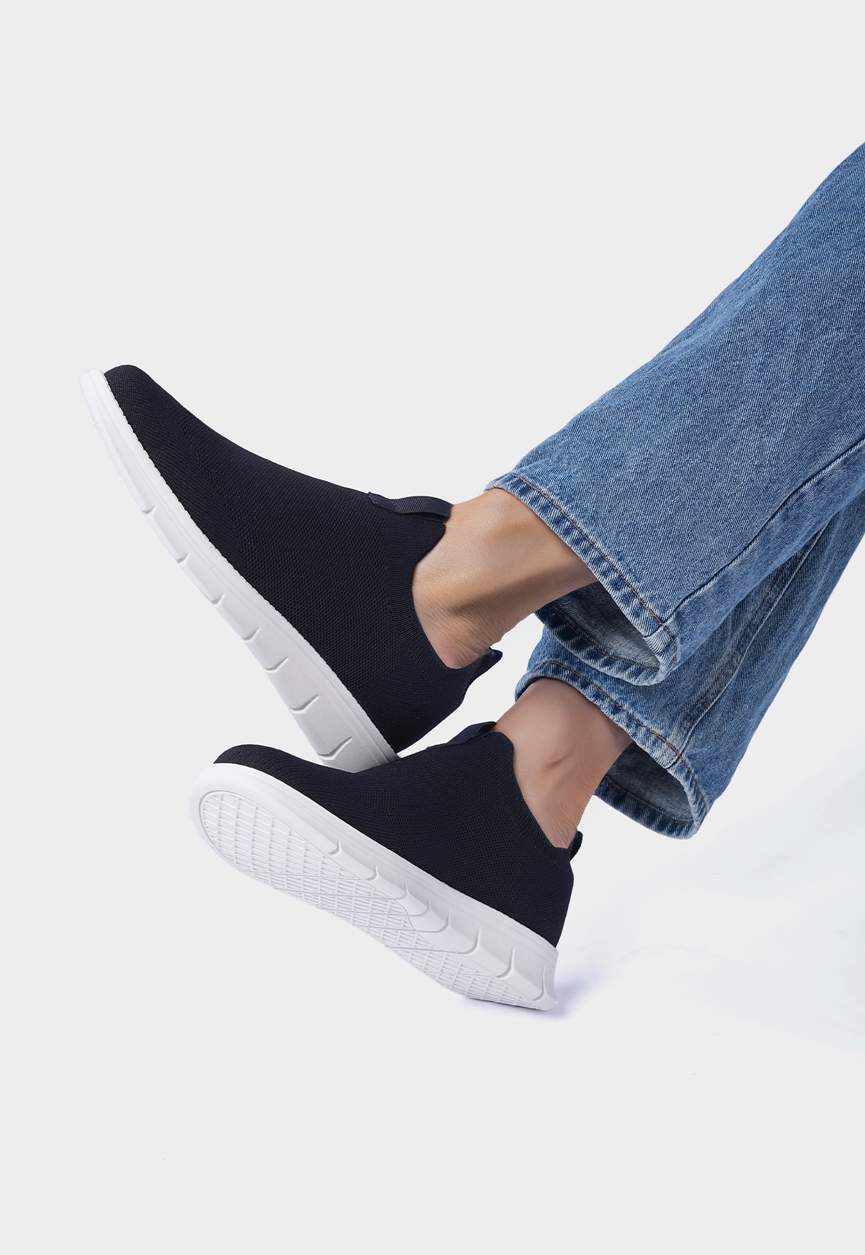 LINEAR, Sock sneakers Blå