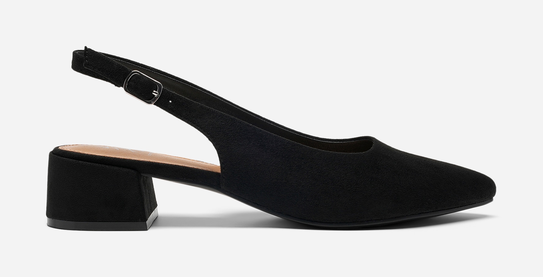 SO ALL, Pumps med slingback Sort