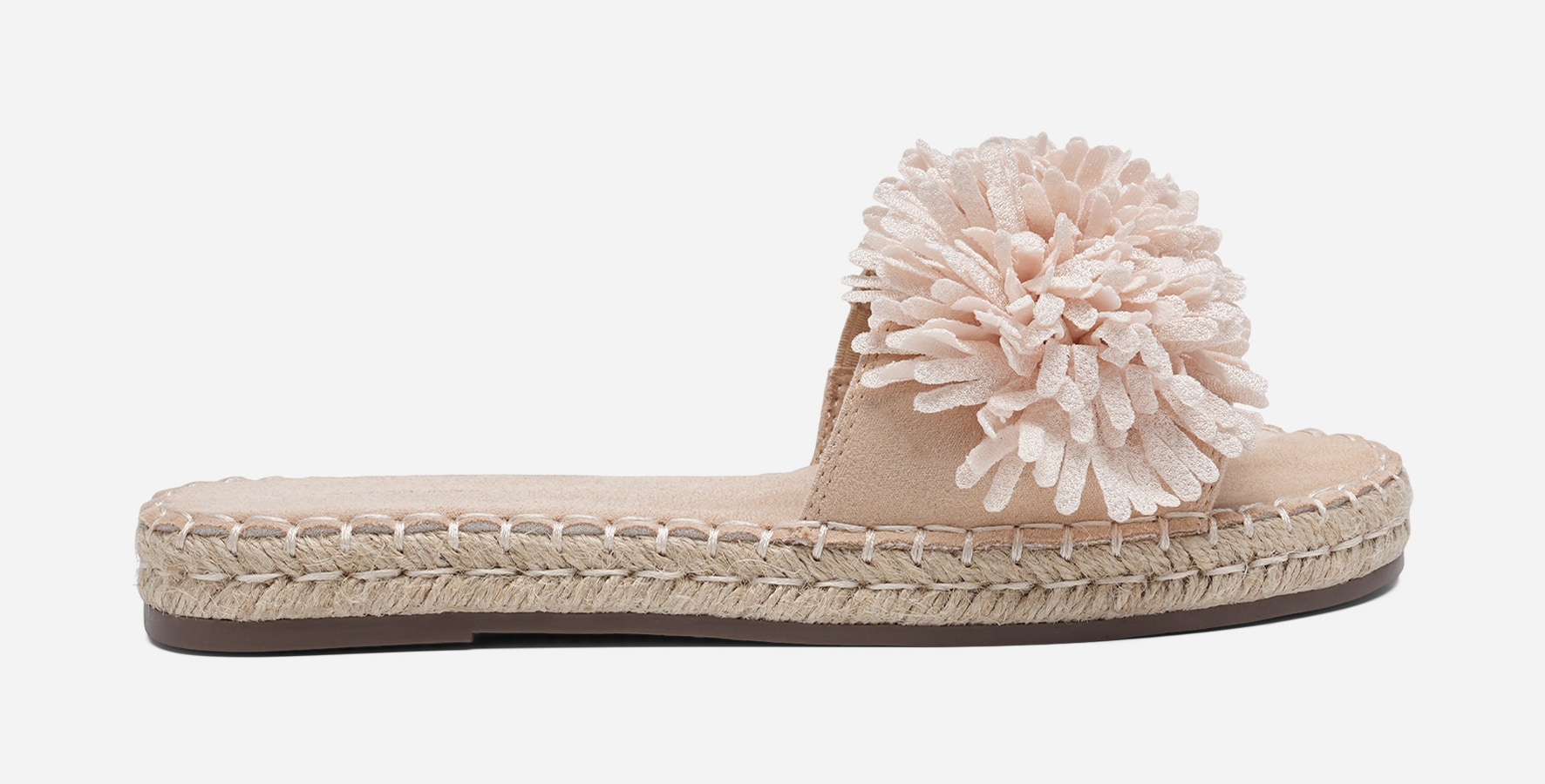 ATTITUDE, Sandal med repsåle Beige