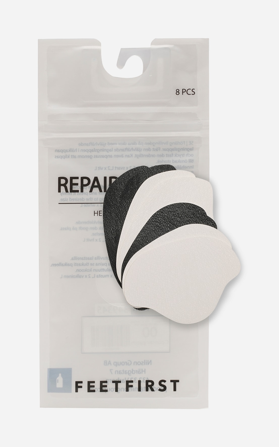 FEETFIRST, Hælbeskytter / Reparasjonslapp, One Size Flerfarget