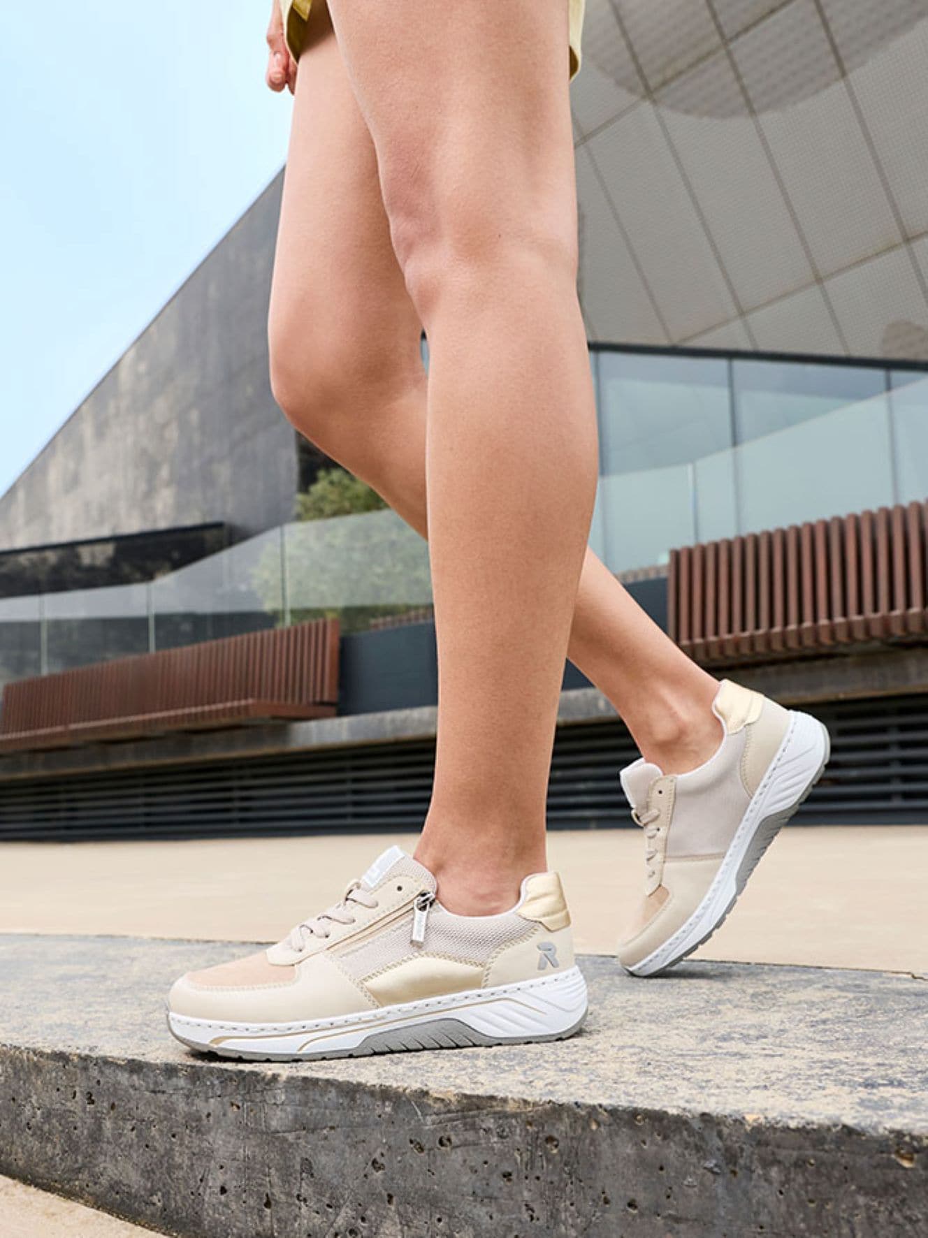 RIEKER, Sneakers Beige
