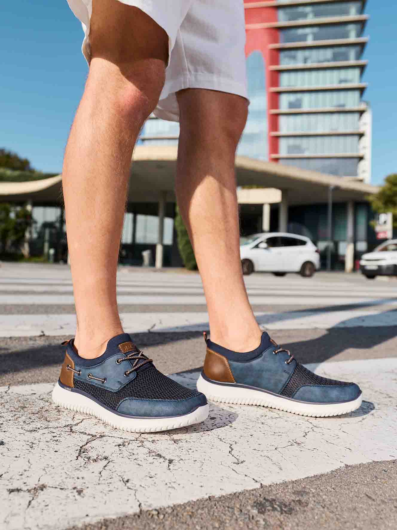 RIEKER, Slip-on sneakers Blå