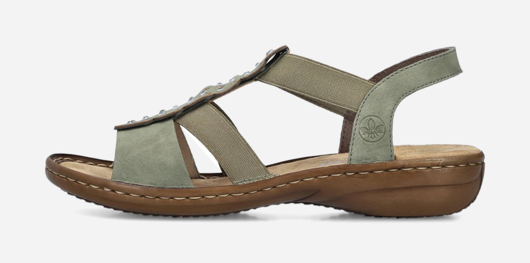 RIEKER, Sandal med reimer Flerfarget