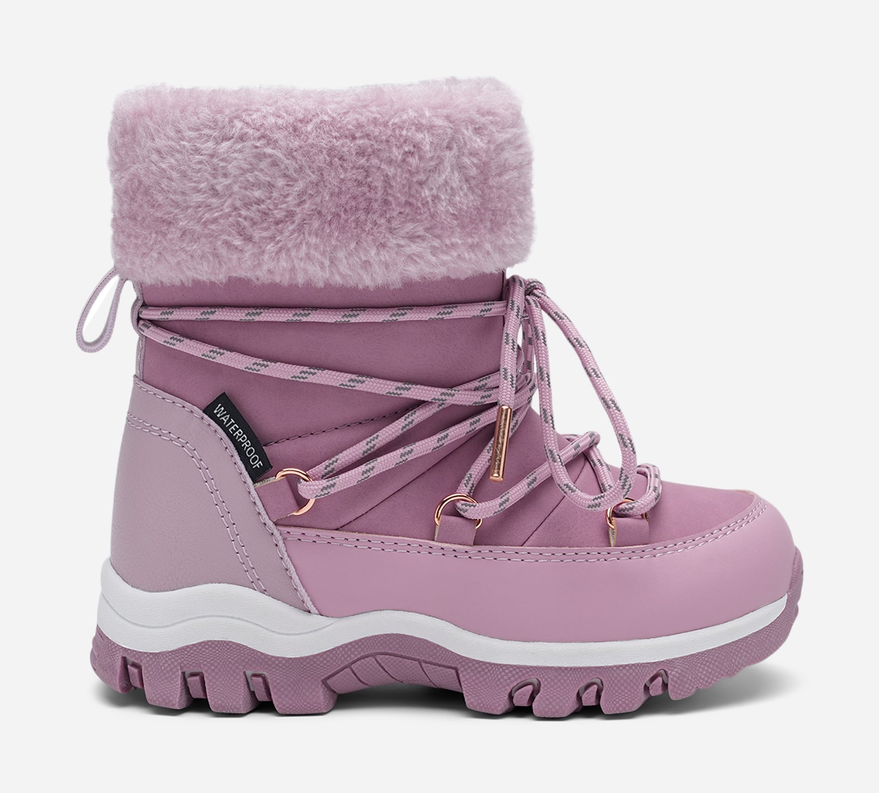LINEAR, Varmforet støvlett, waterproof Rosa