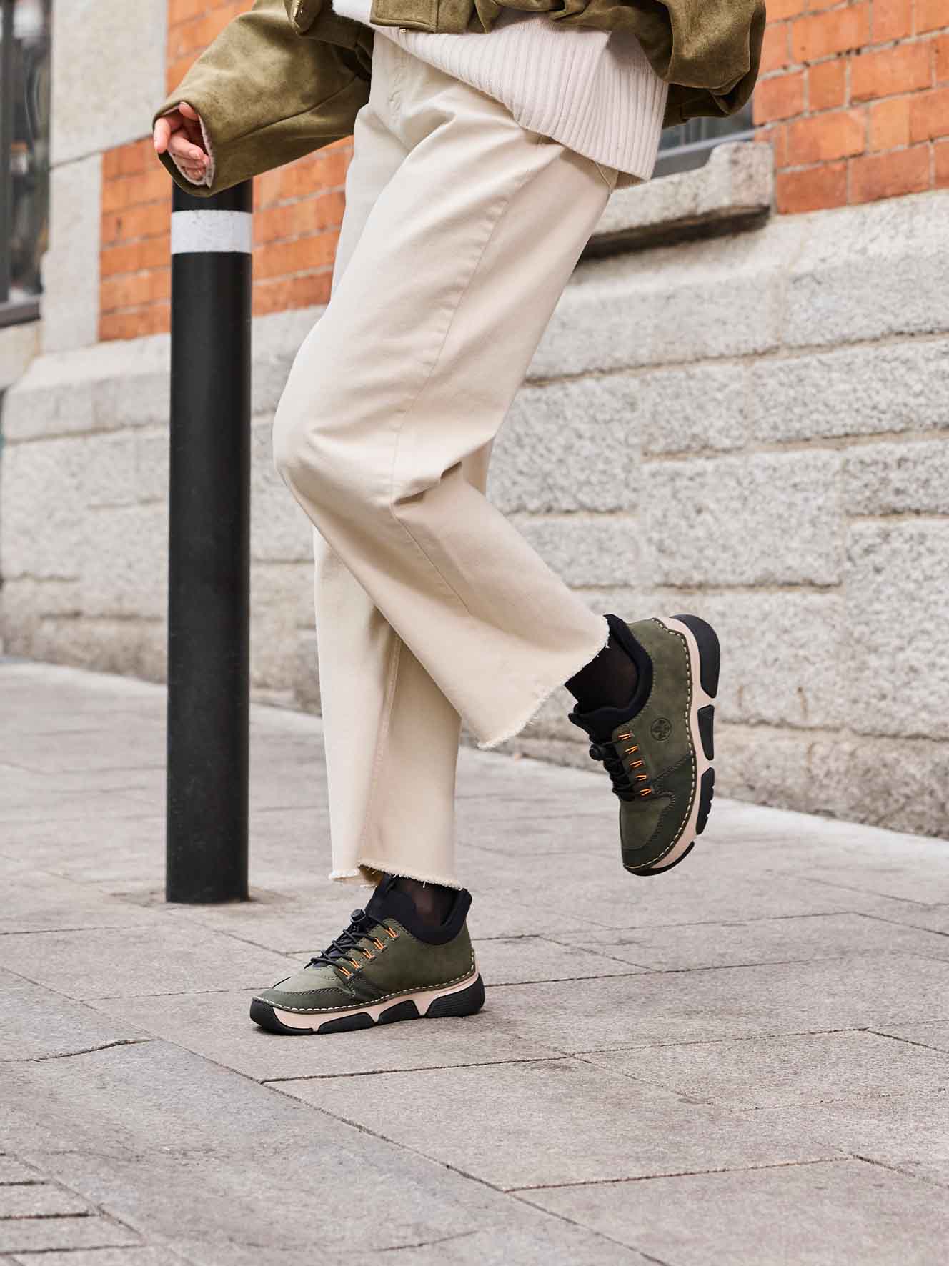 RIEKER, Sneakers Grønn