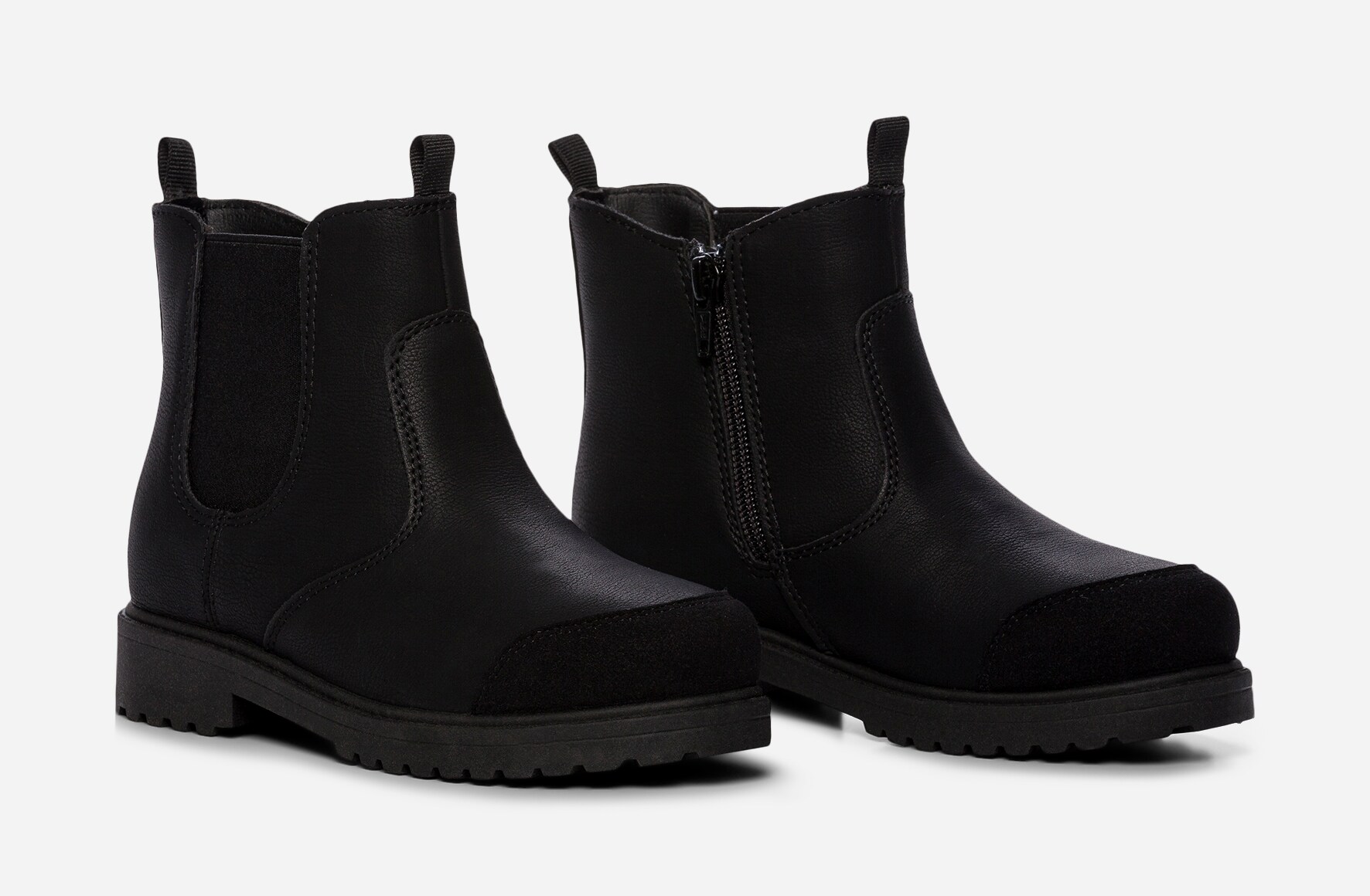 LEJON, Varmforet chelseaboots Sort