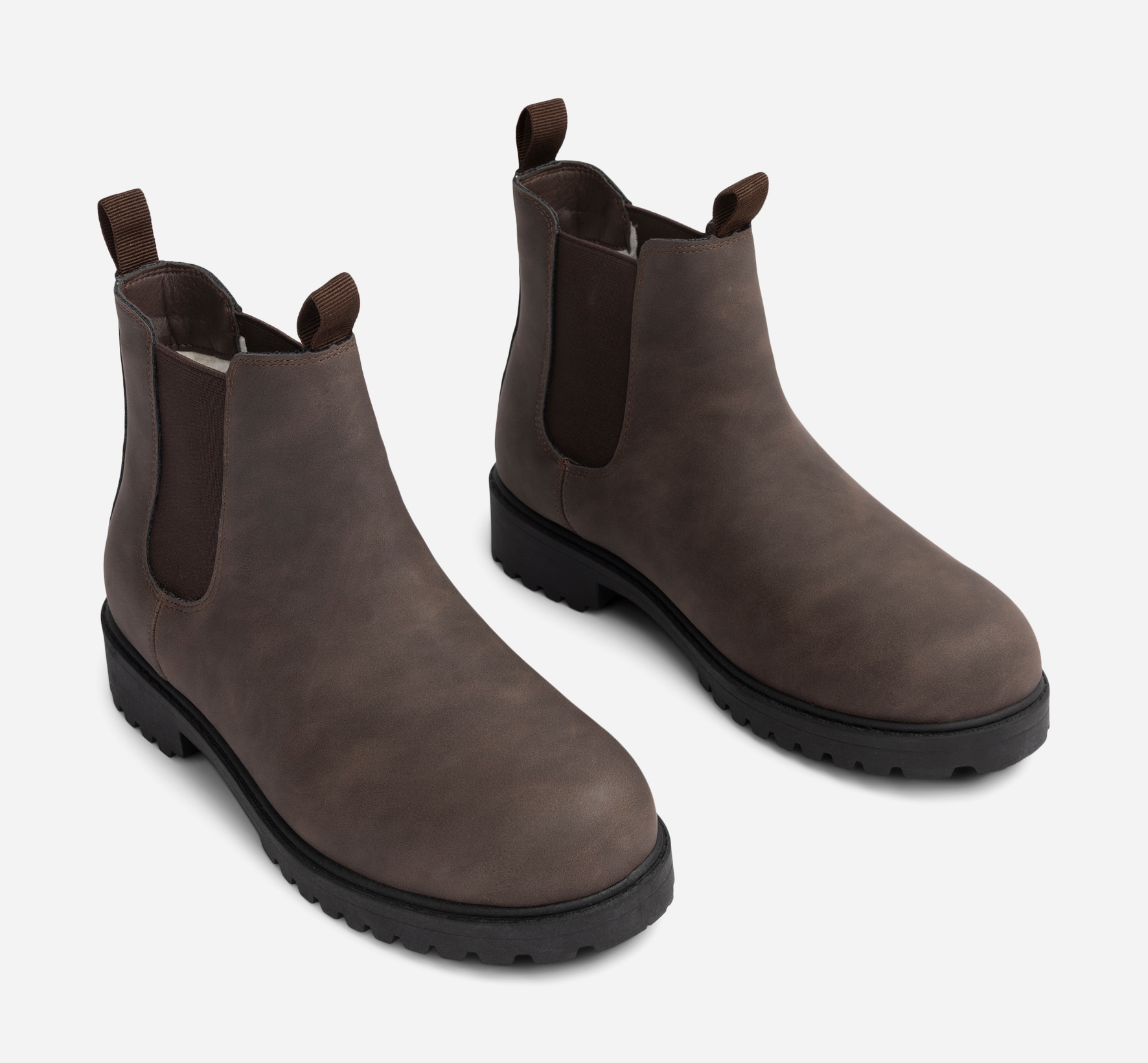 LEJON, Varmforet chelseaboots Brun