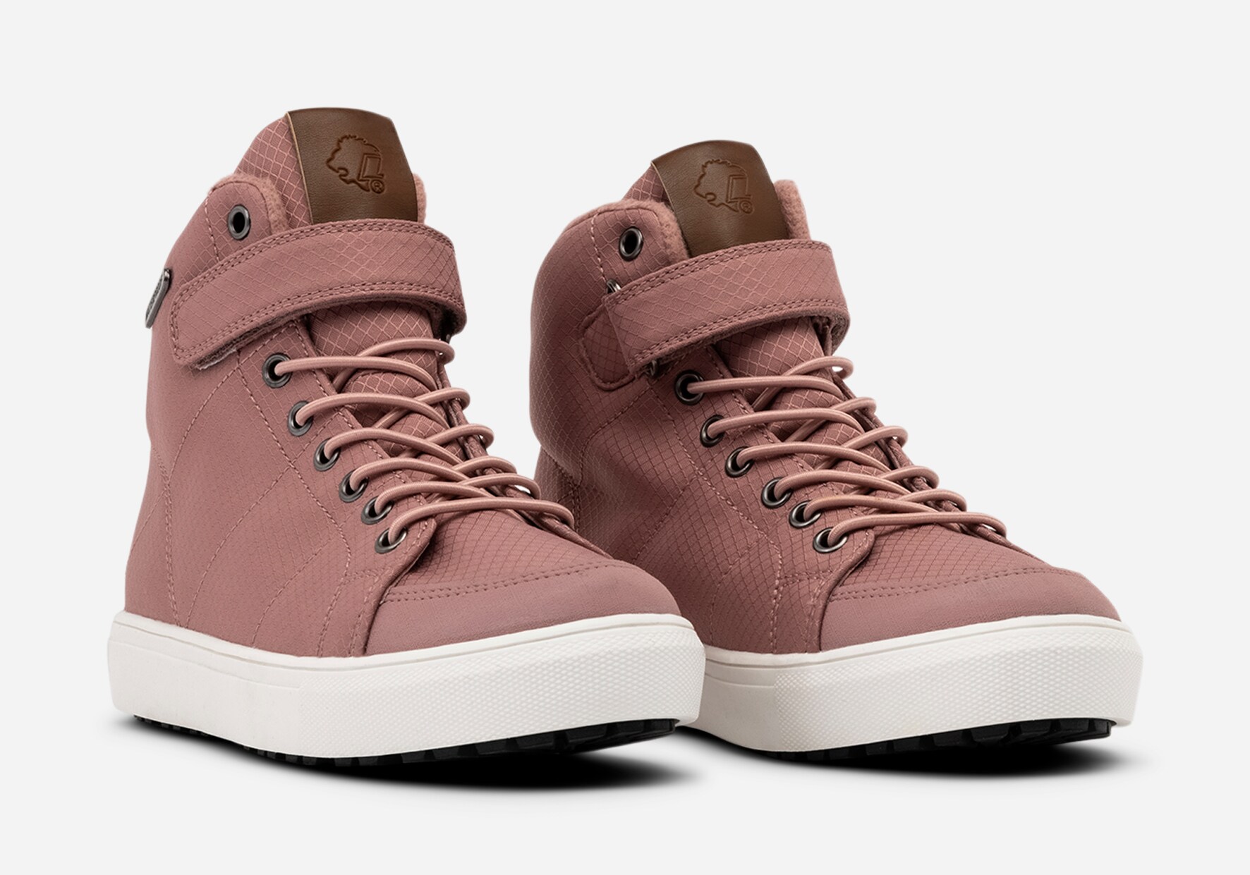 LEJON, Fleeceforet høy sneakers waterproof Rosa