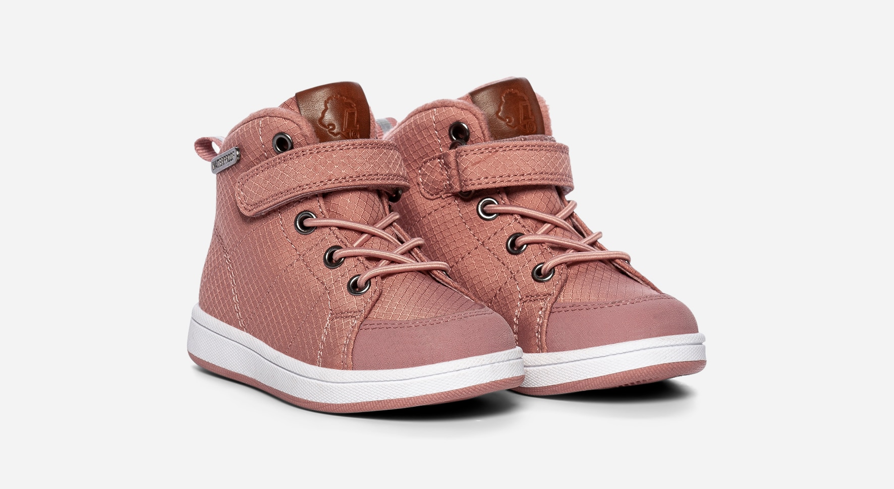 LEJON, Fleeceforet høy sneakers waterproof Rosa
