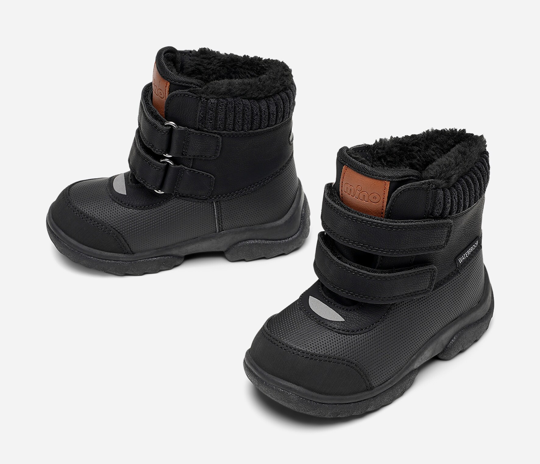 Mino, Varmforet skolett waterproof Sort
