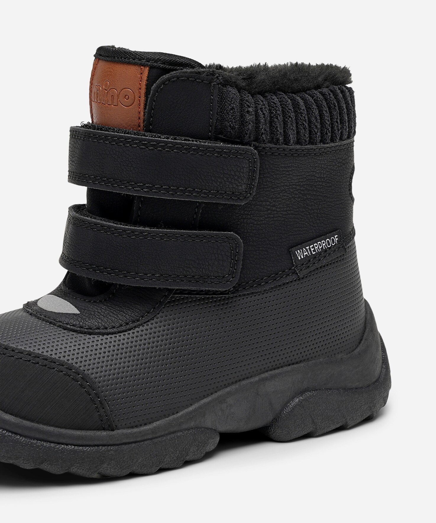 Mino, Varmforet skolett waterproof Sort