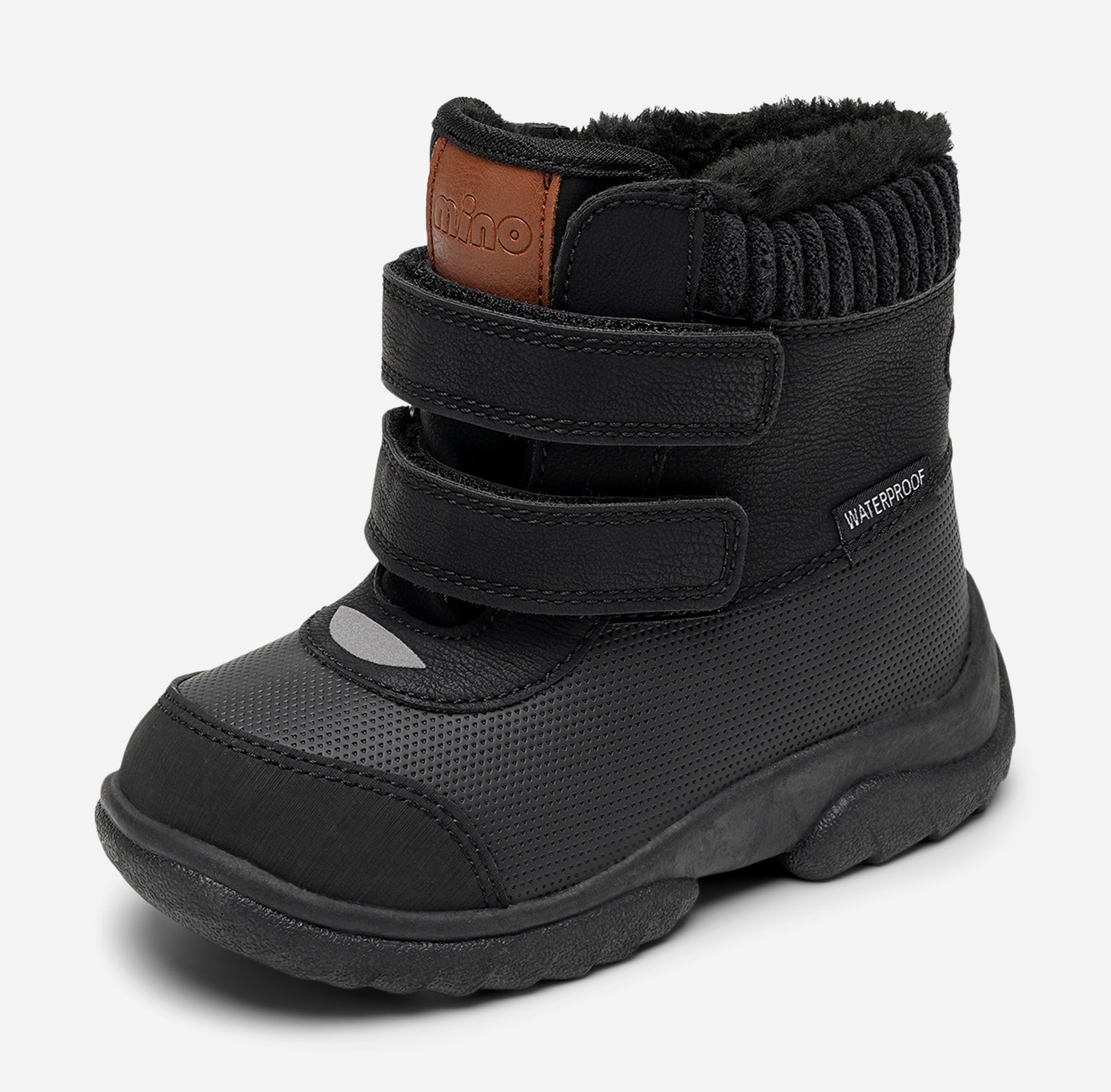Mino, Varmforet skolett waterproof Sort