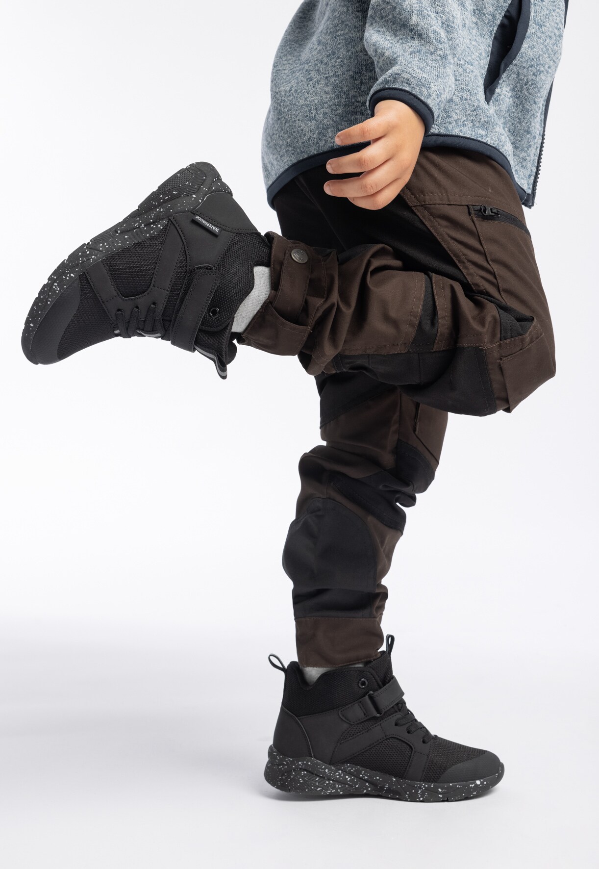 LEJON-TEX, Fleeceforet høy sneakers waterproof Sort