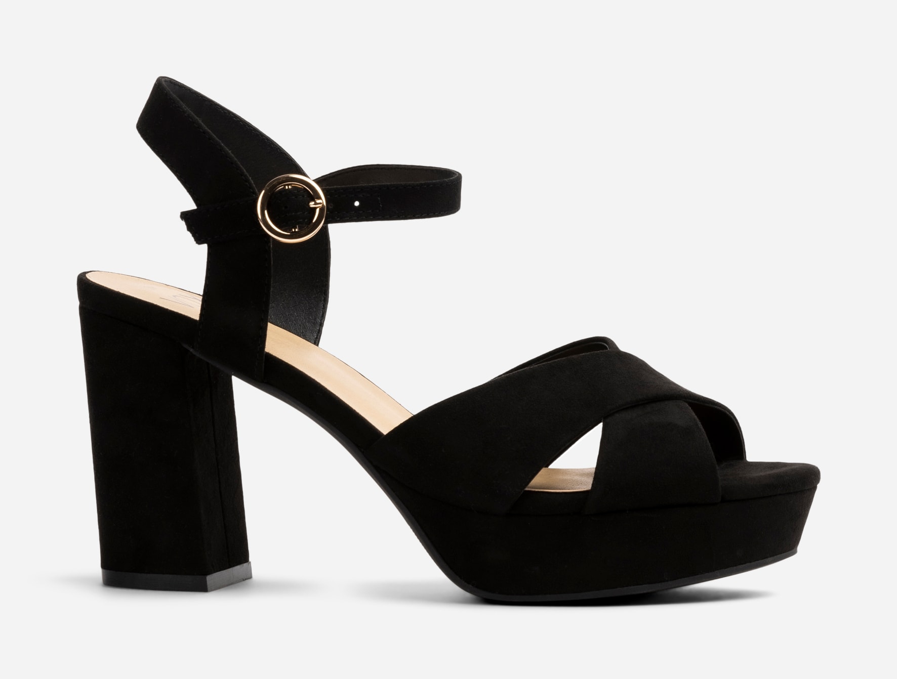 VOX, Sandalett med platåsåle Sort