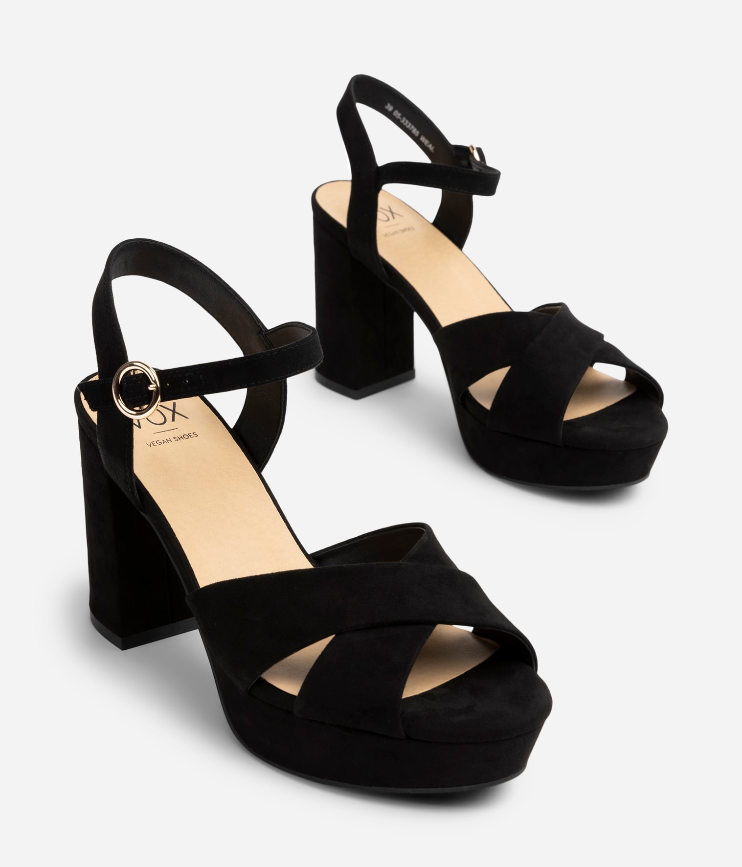 VOX, Sandalett med platåsåle Sort