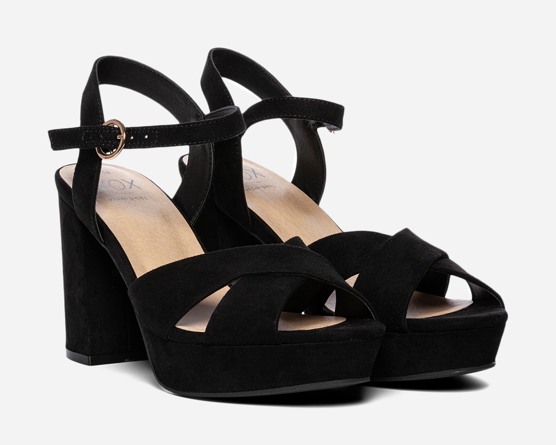 VOX, Sandalett med platåsåle Sort