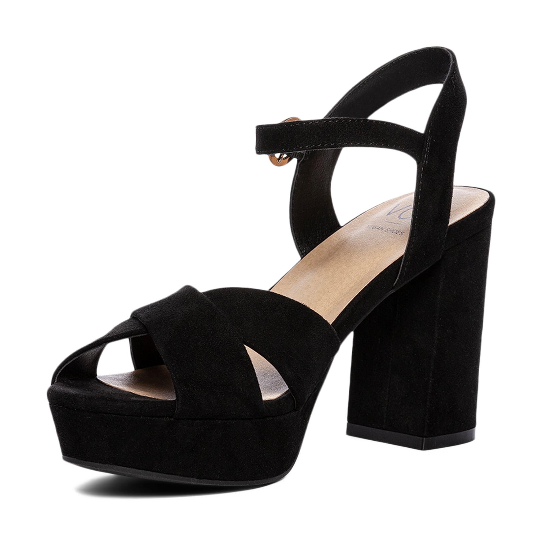 VOX, Sandalett med platåsåle Sort