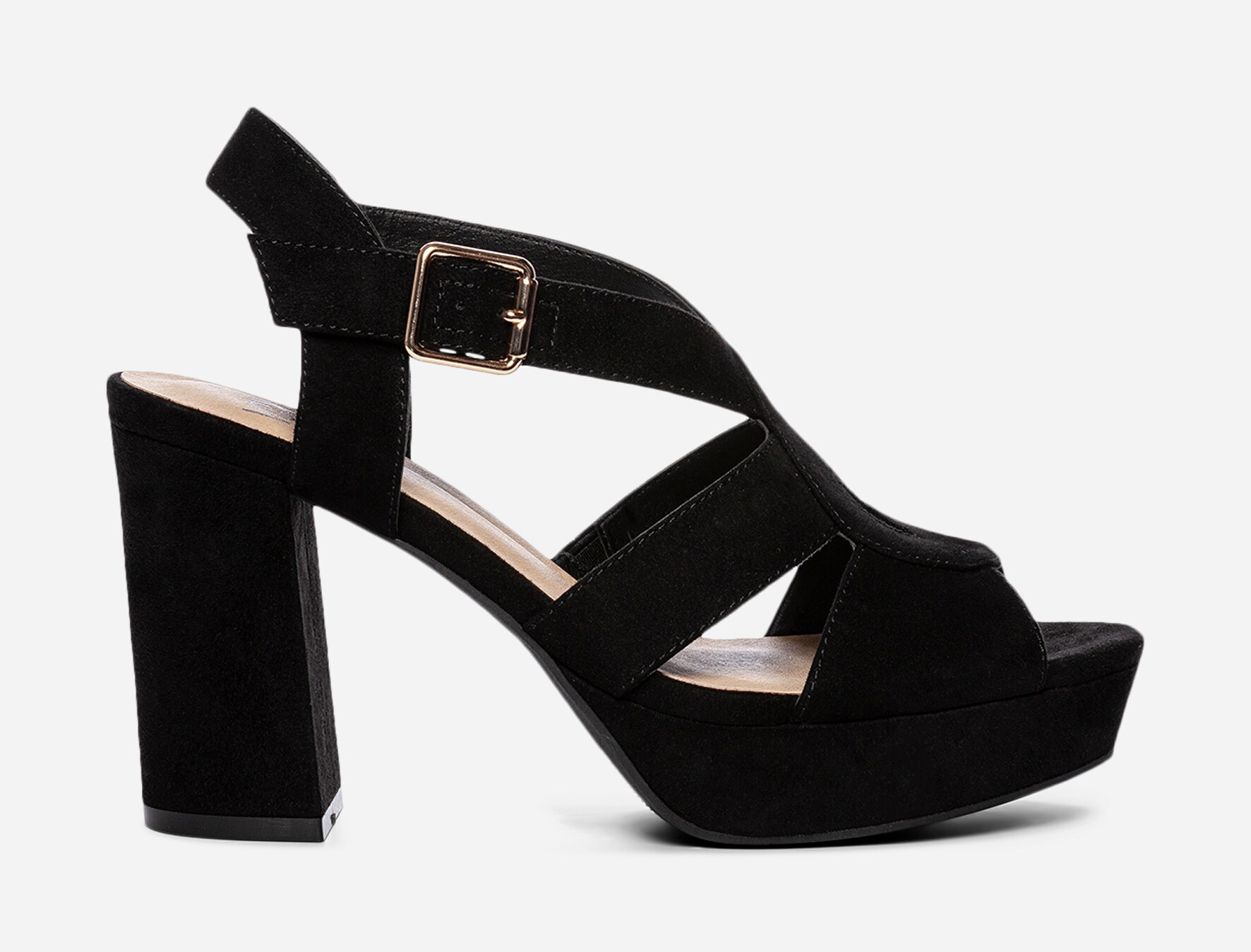 VOX, Sandalett med platåsåle Sort