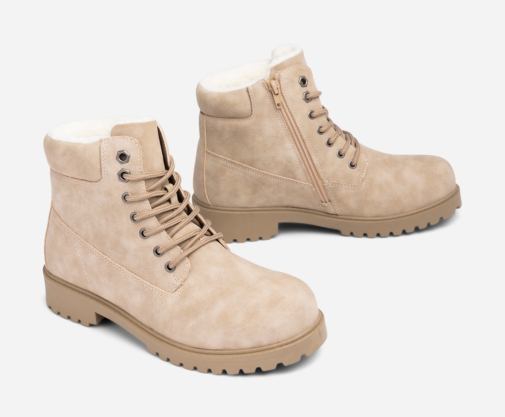 LEJON, Varmforet skolett Beige