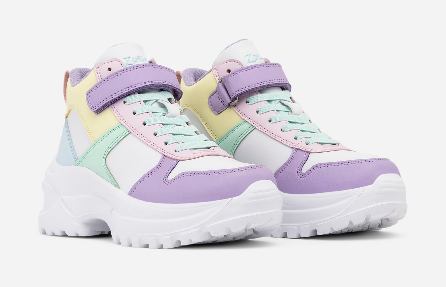 ZOEY, Høye sneakers Rosa