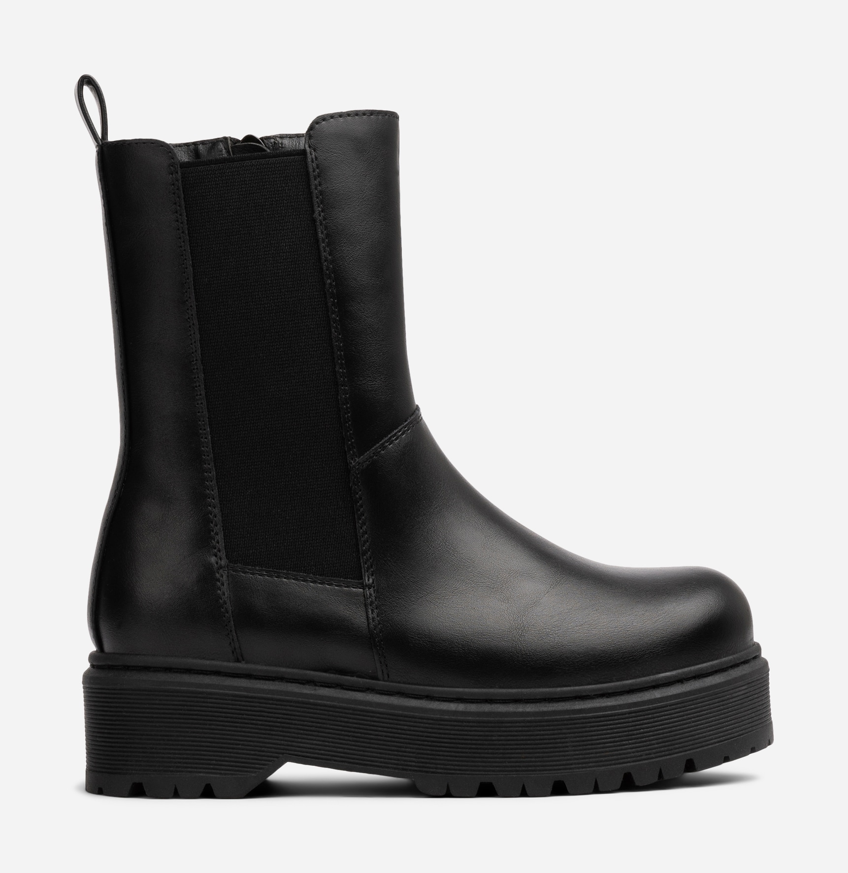 ZOEY, Varmforet chelseaboots Sort