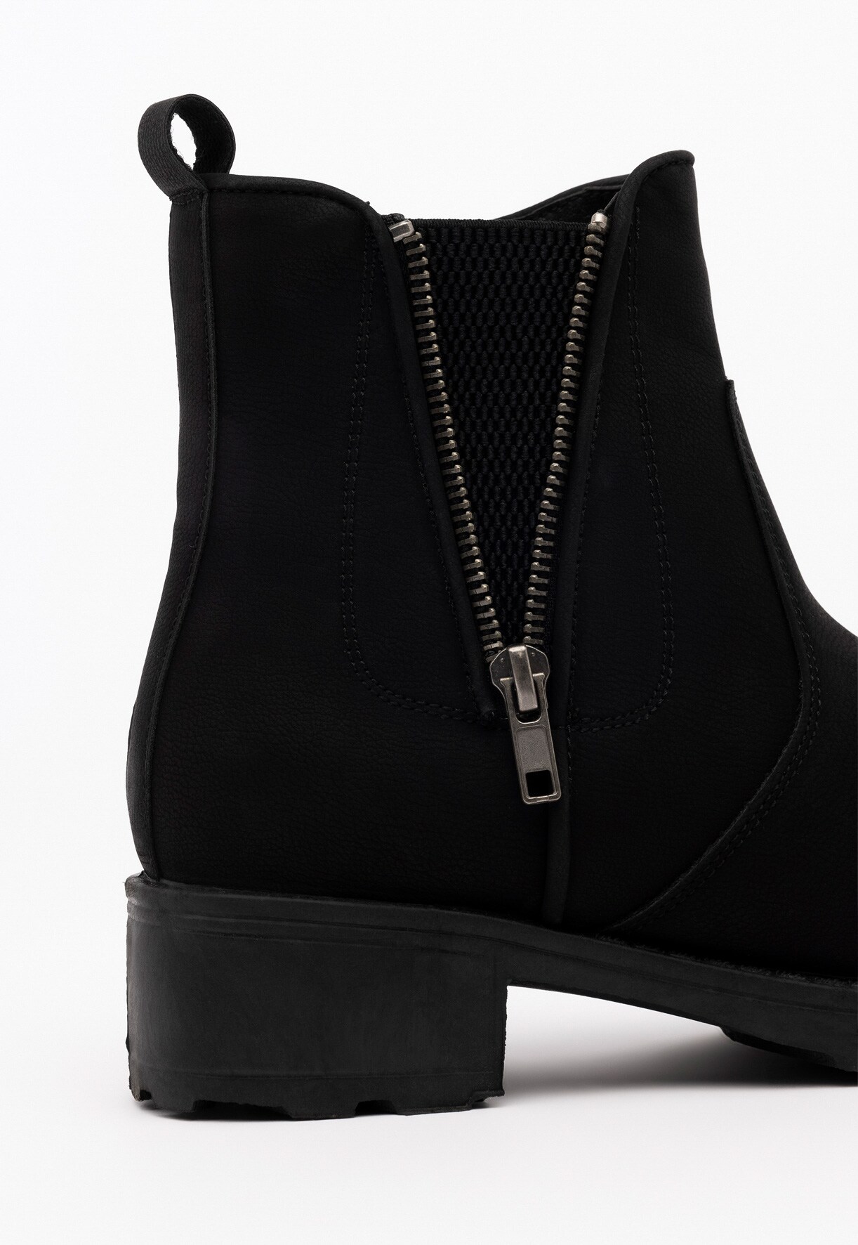 ZOEY, Varmforet boots med glidelås Sort