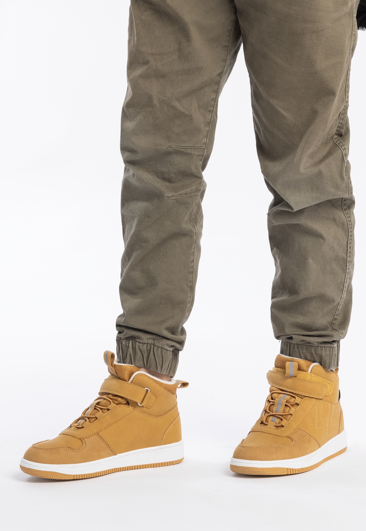 LEJON, Fleeceforet høy sneakers waterproof Gul