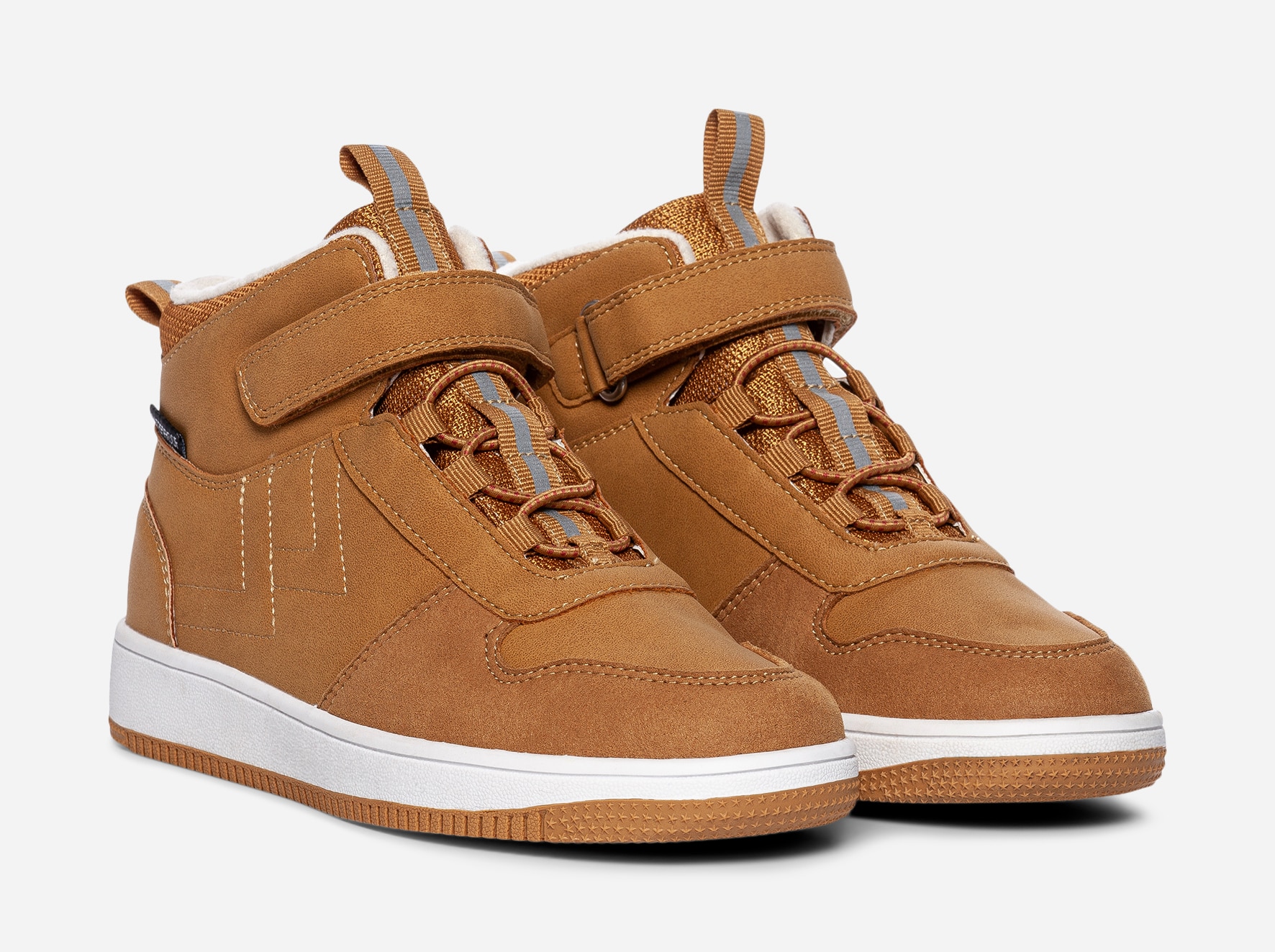 LEJON, Fleeceforet høy sneakers waterproof Gul