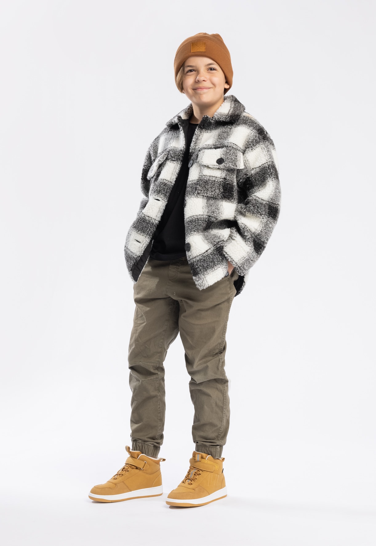 LEJON, Fleeceforet høy sneakers waterproof Gul