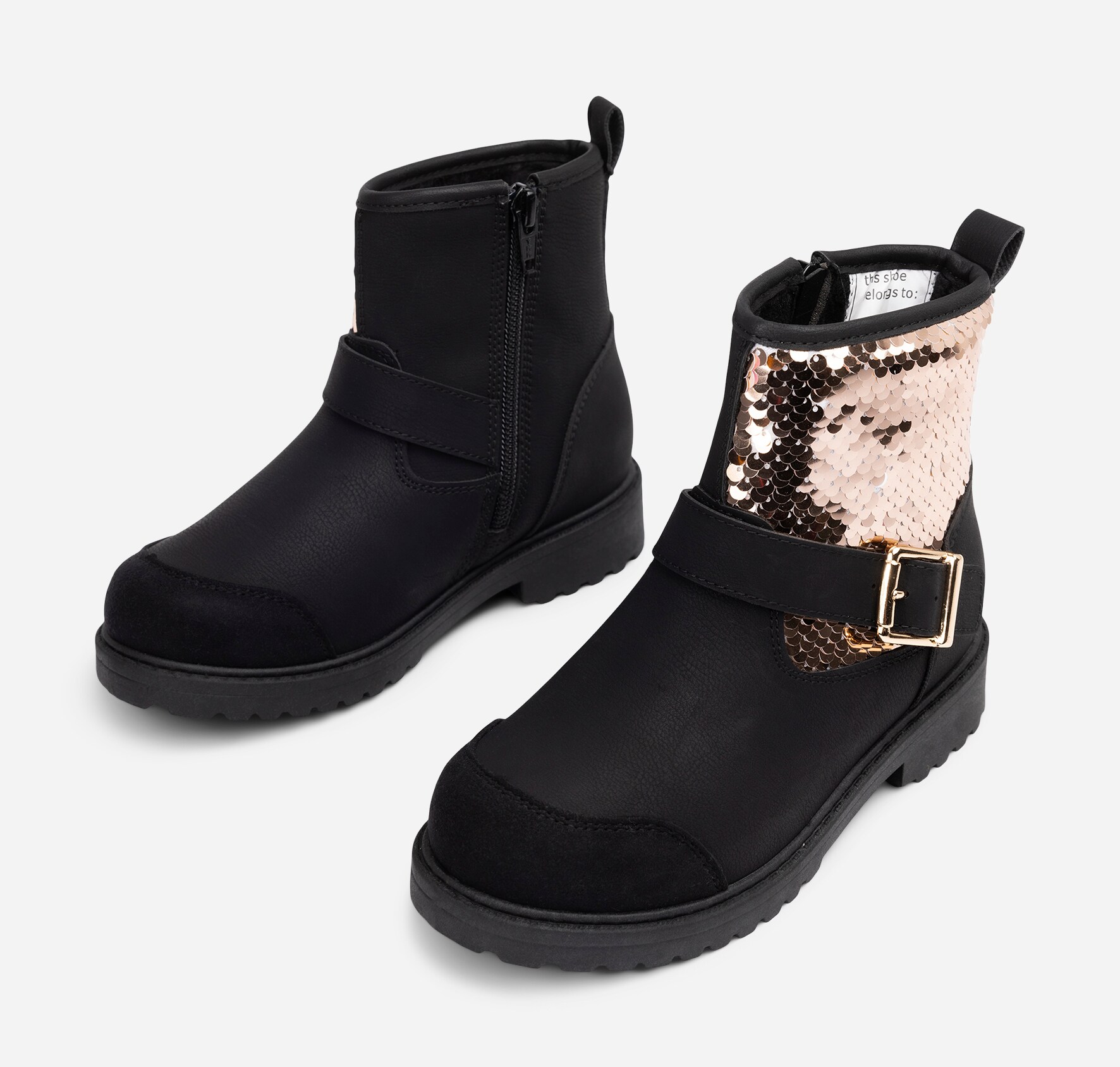 ZOEY, Boots med glidelås Sort