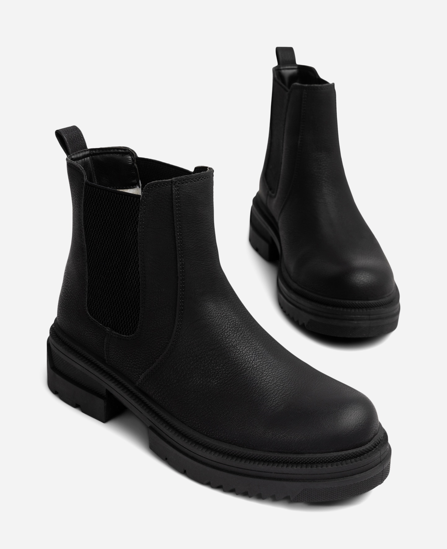 ALLEY, Varmforet chelseaboots Sort