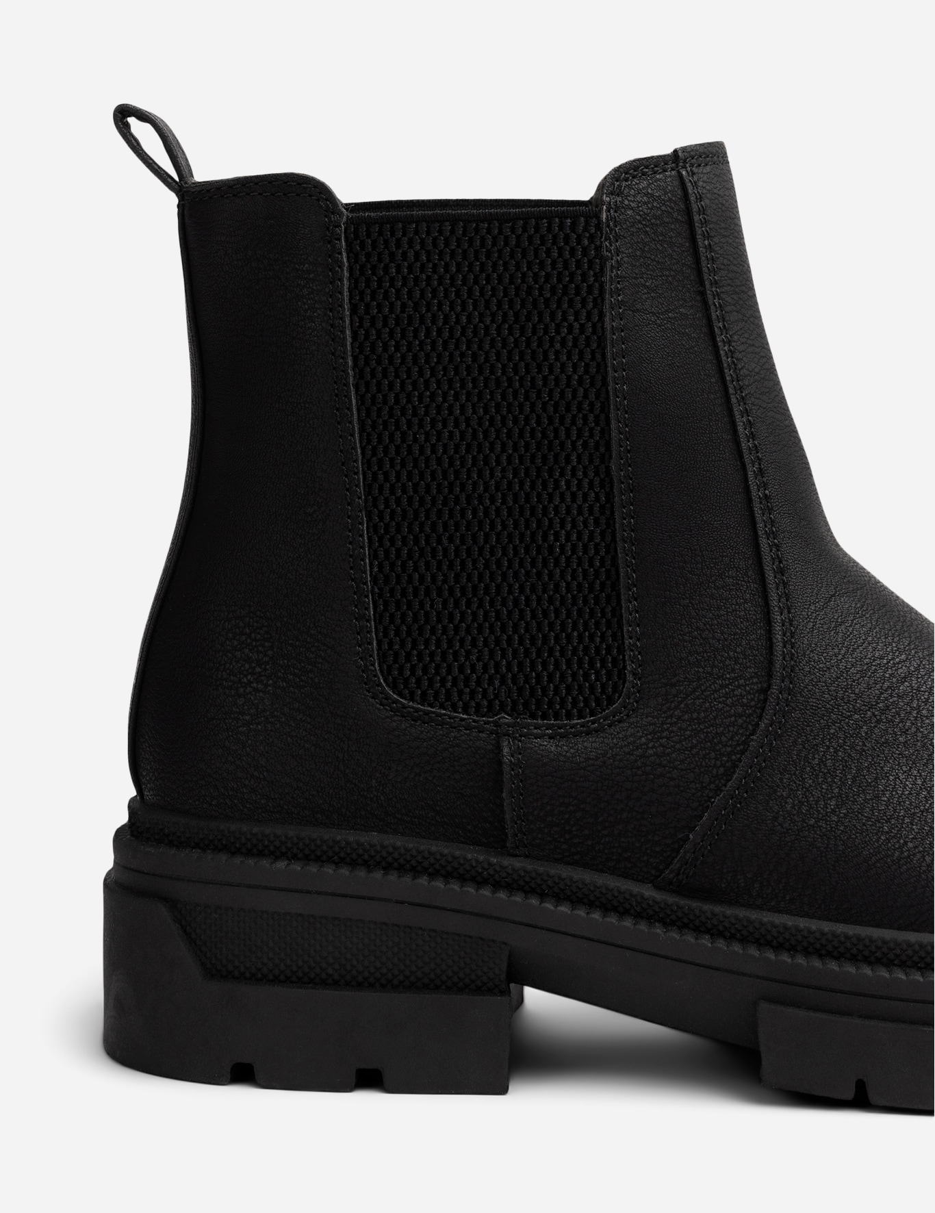 ALLEY, Varmforet chelseaboots Sort