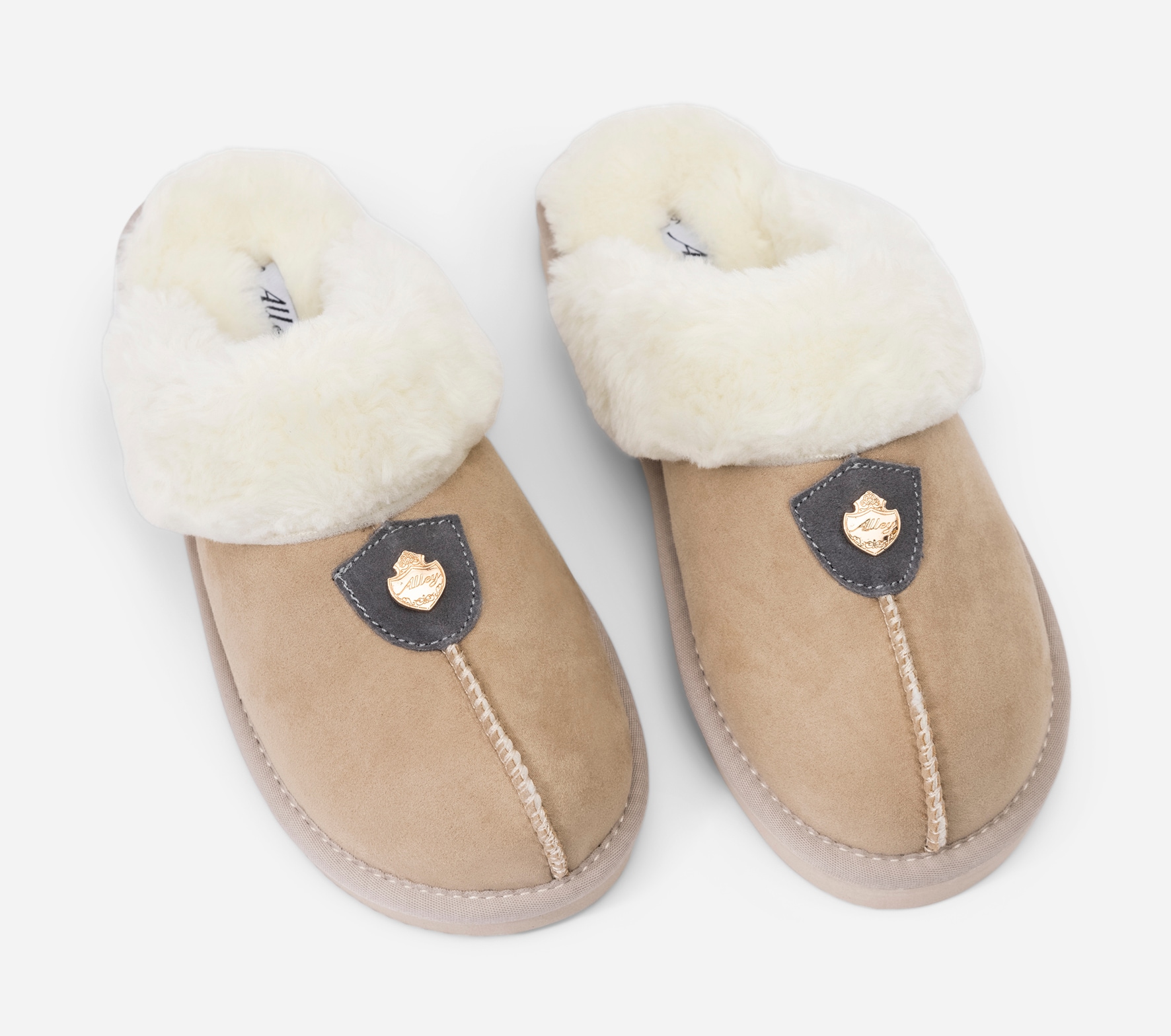 ALLEY, Tøfler Beige