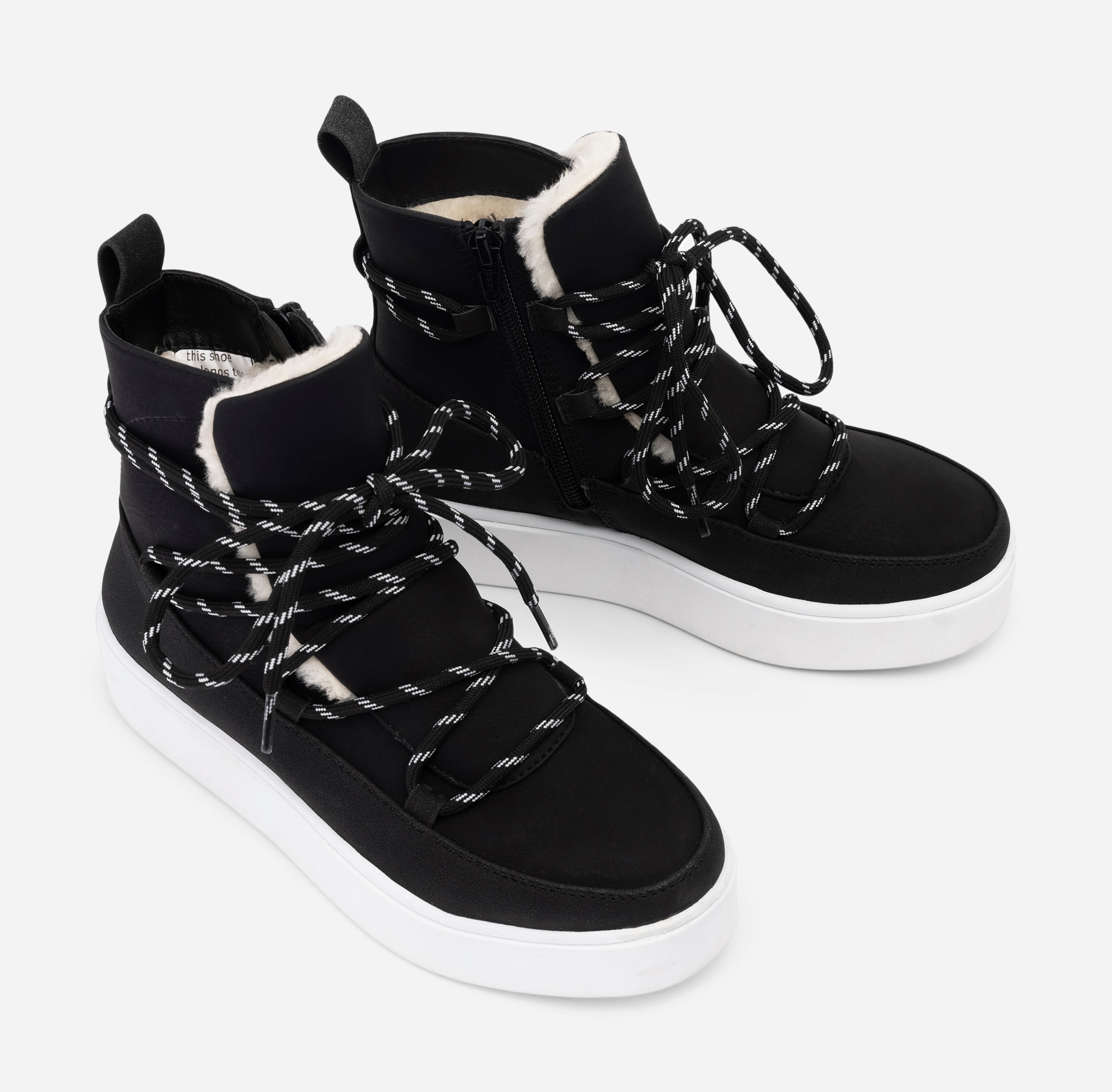 ZOEY, Varmforet skolett Sort