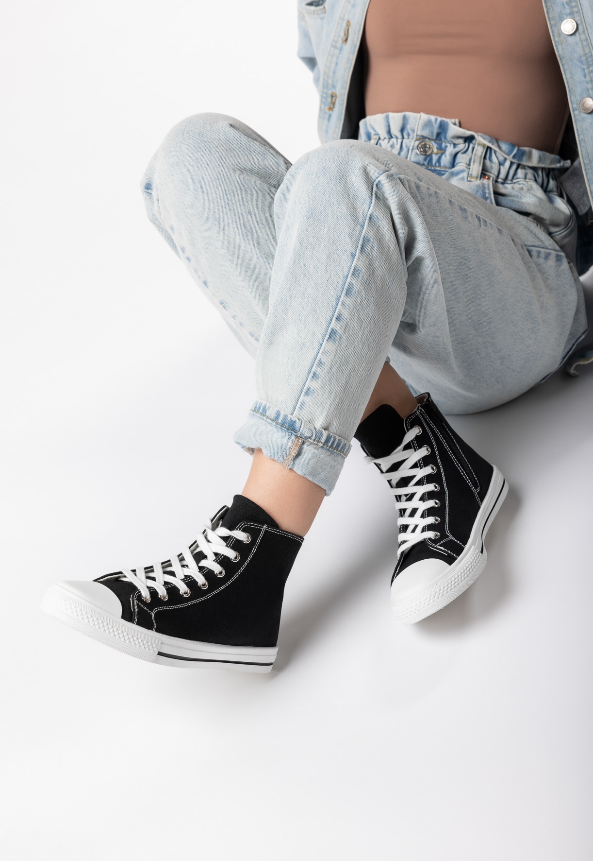 LEJON, Høye sneakers Sort