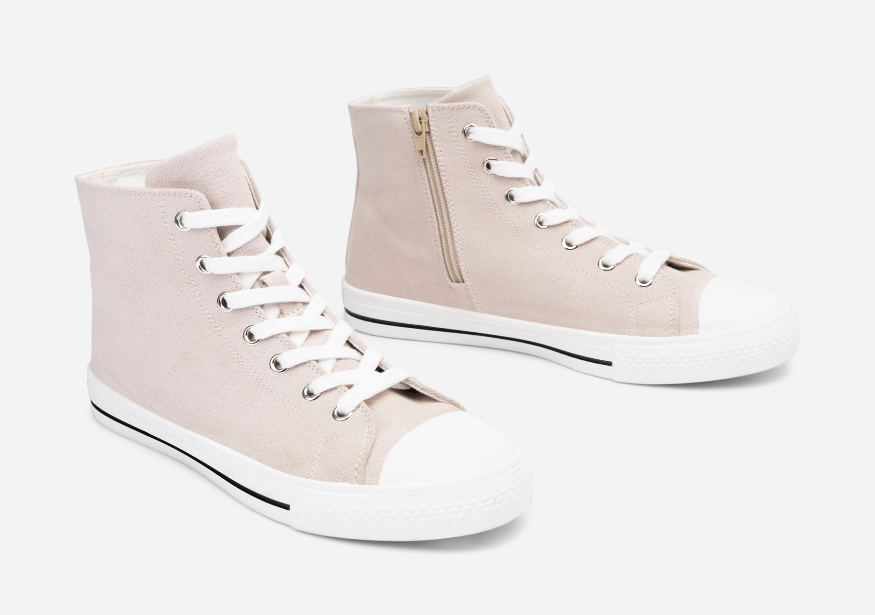 LEJON, Høye sneakers Beige