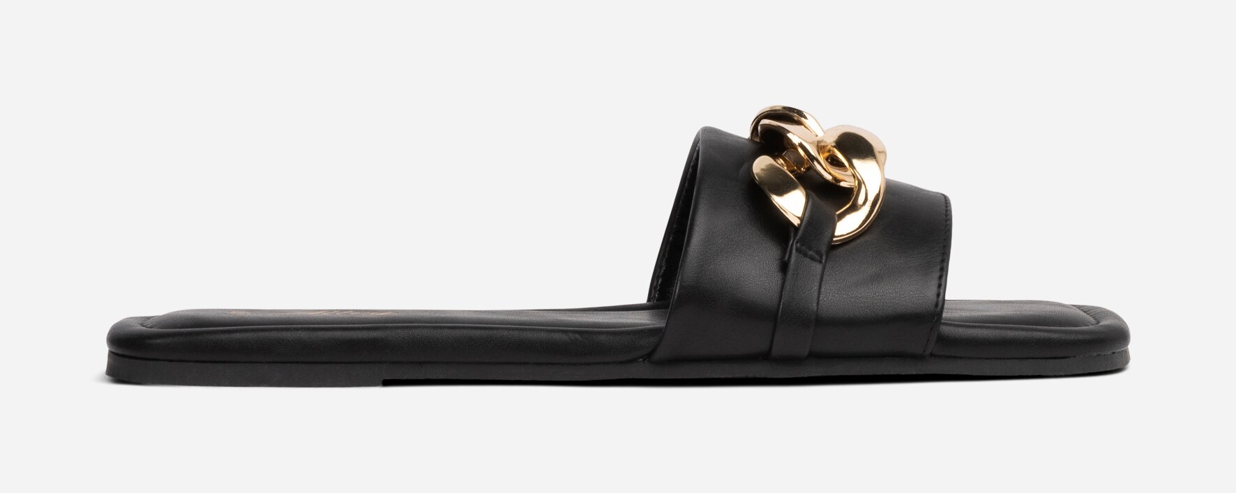ALLEY, Sandal med kedje Sort