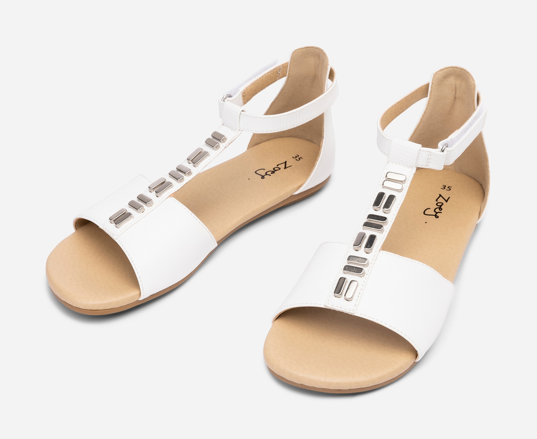 ZOEY, Sandal Hvit