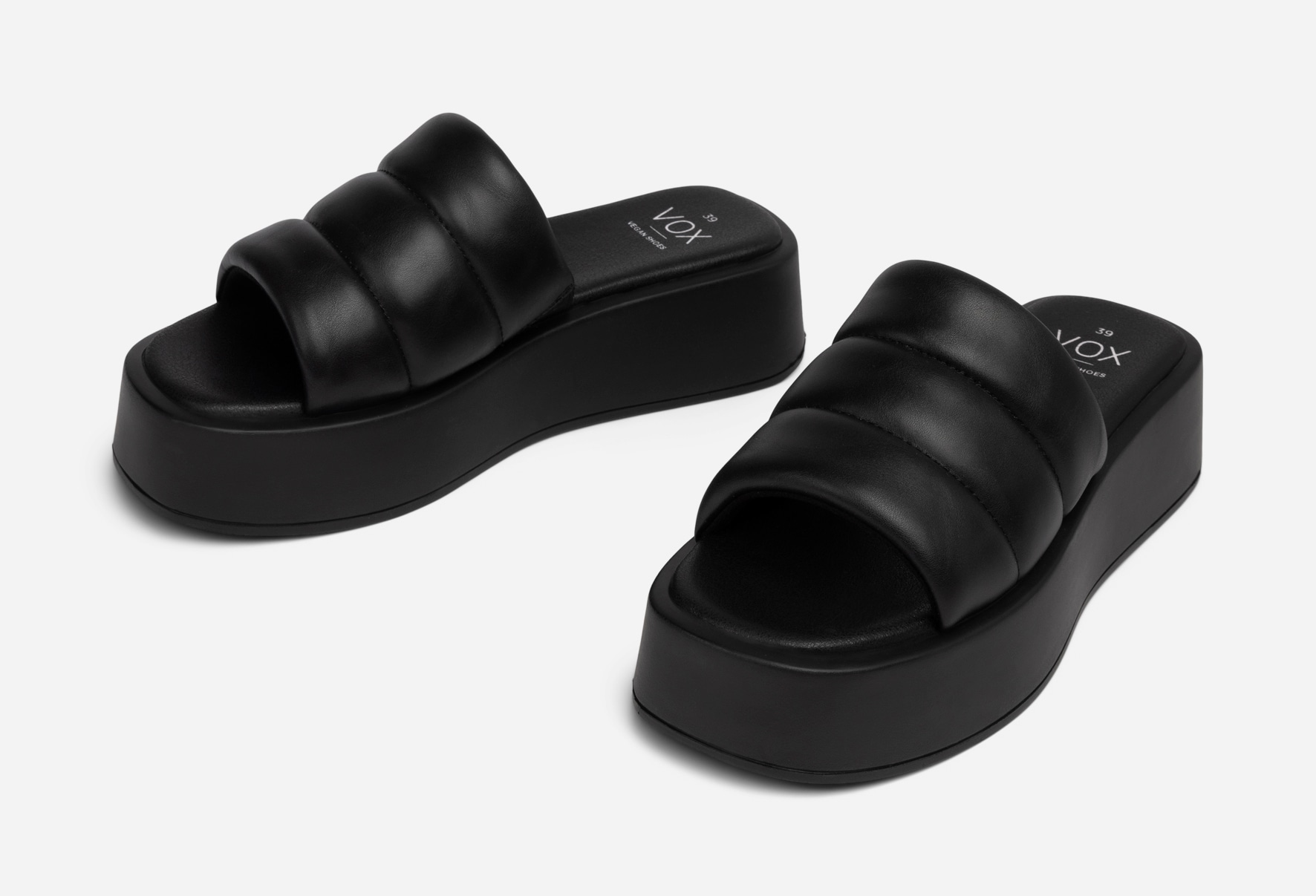 VOX, Sandalett med platåsåle Sort