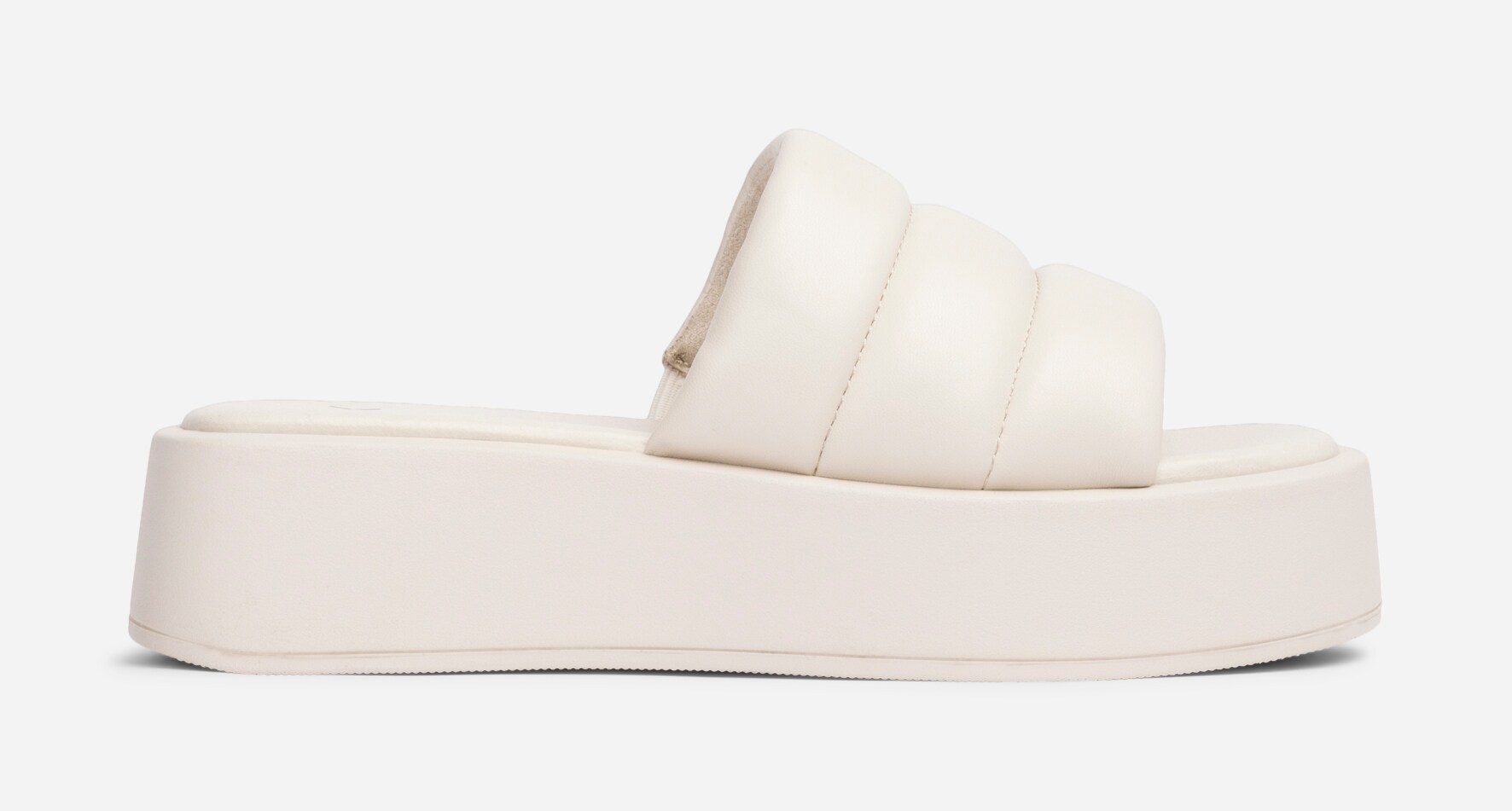 VOX, Sandalett med platåsåle Hvit