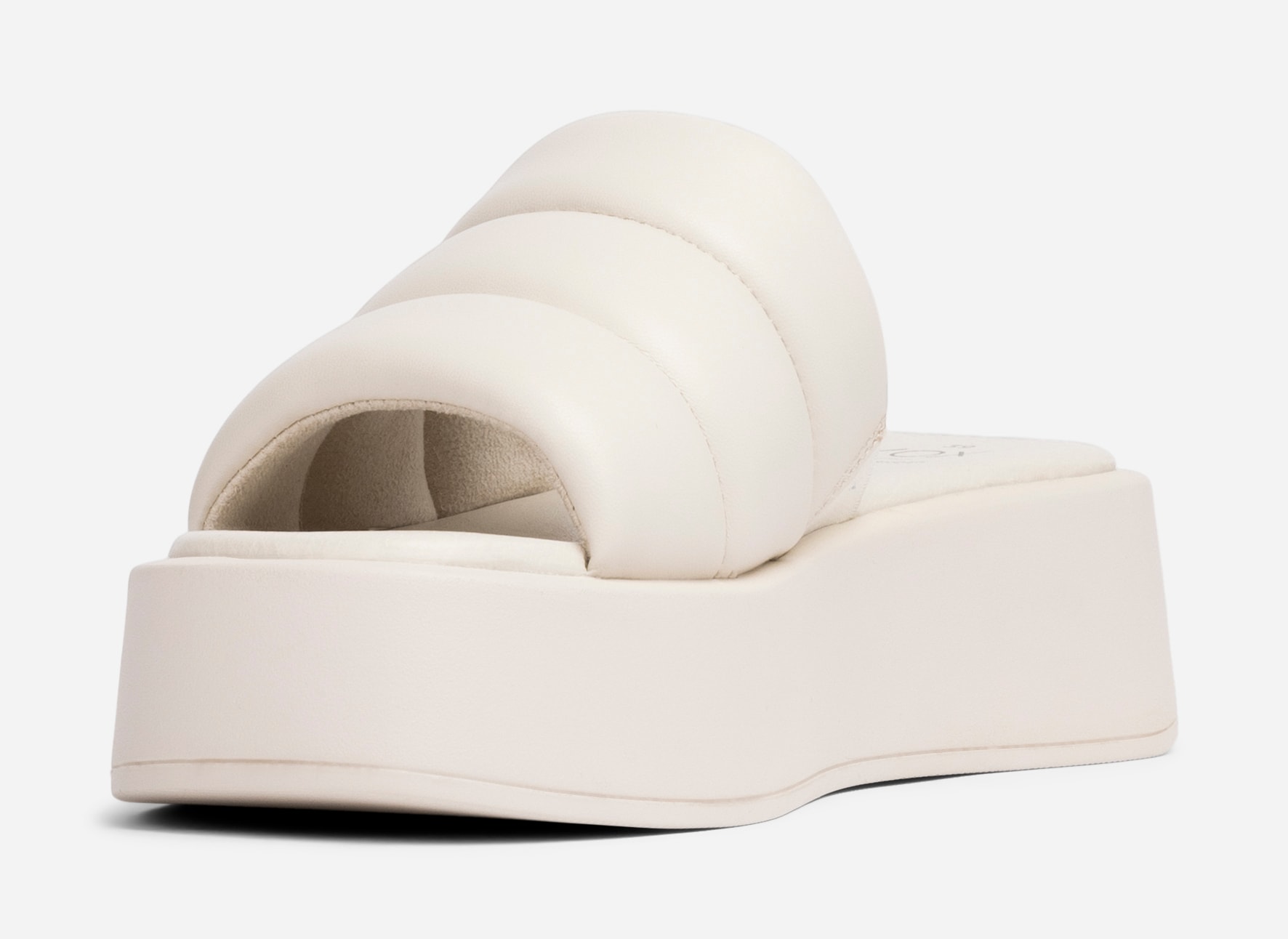 VOX, Sandalett med platåsåle Hvit