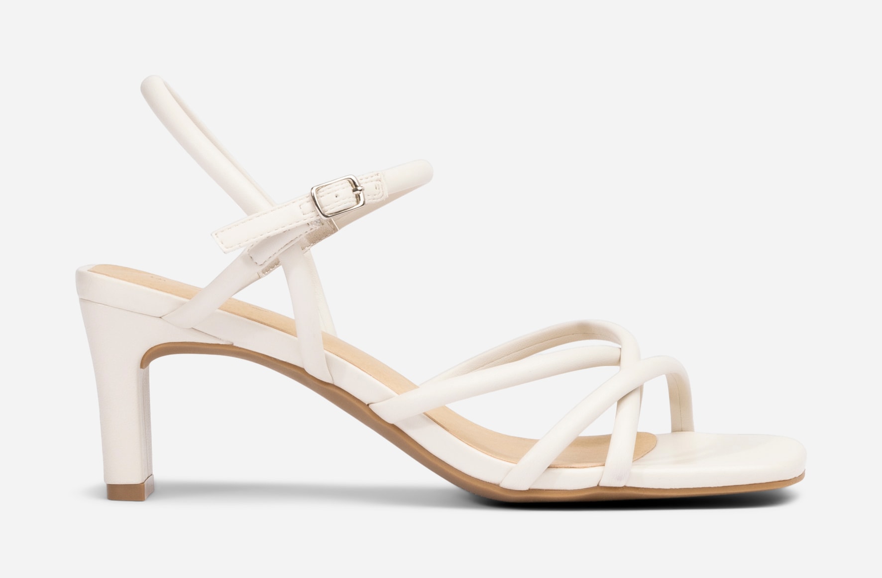 ALLEY, Sandalett med reimer Hvit