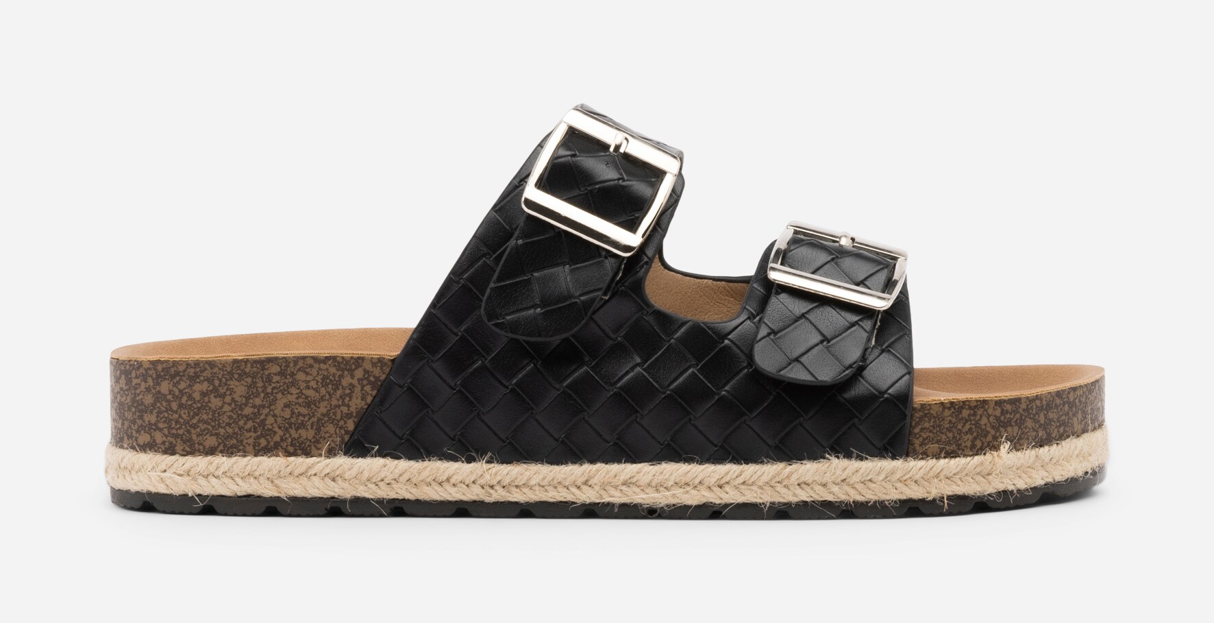 CLAUDIA GHIZZANI, Sandal med spenne Sort