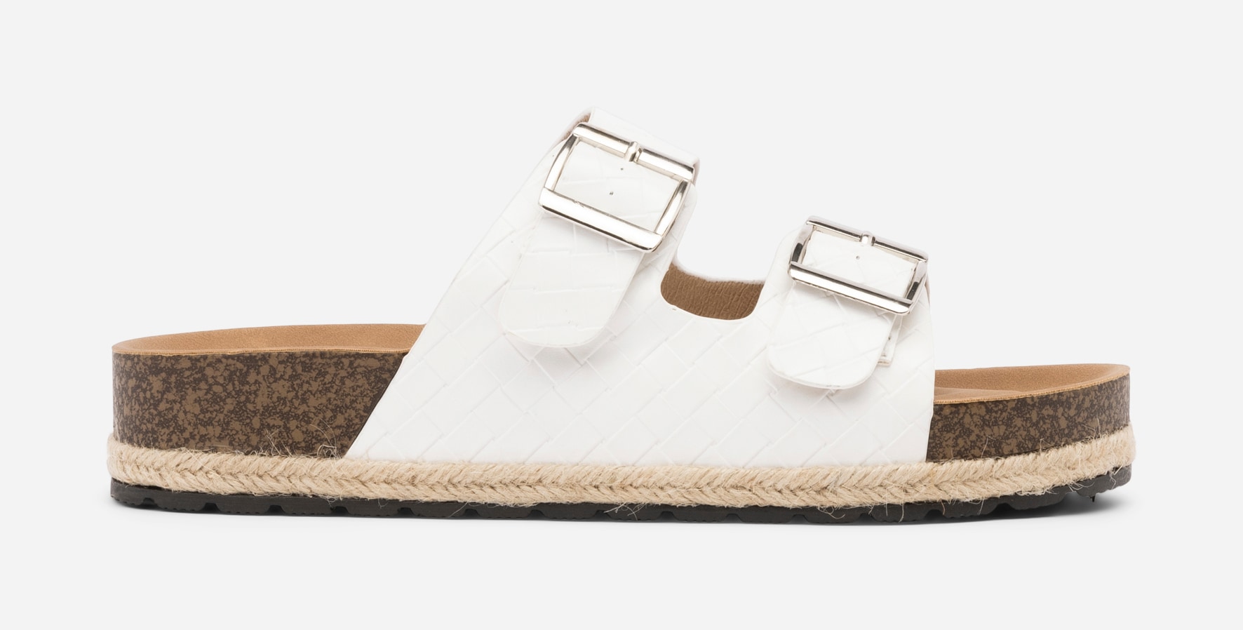 CLAUDIA GHIZZANI, Sandal med spenne Hvit