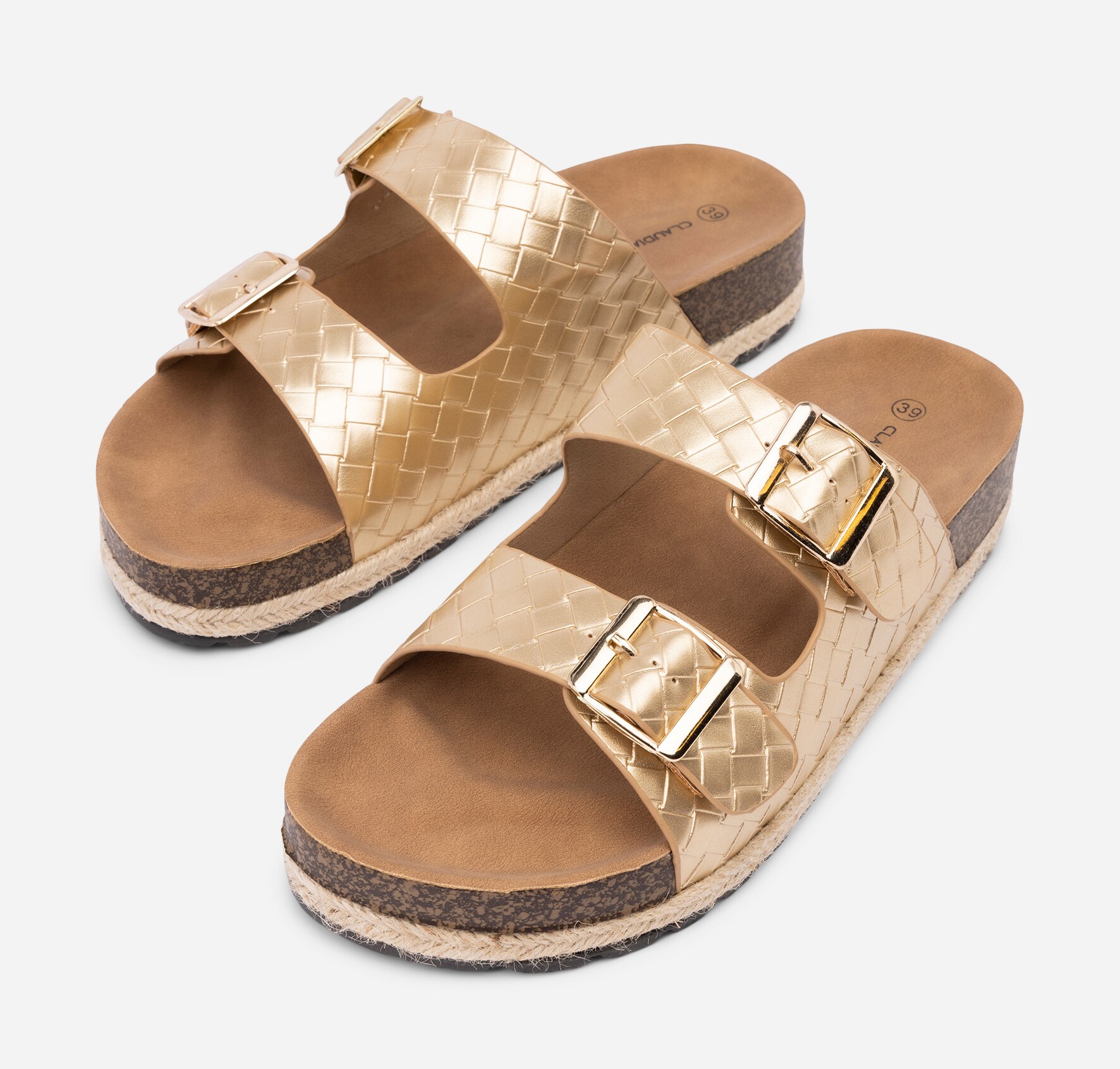 CLAUDIA GHIZZANI, Sandal med spenne Metall