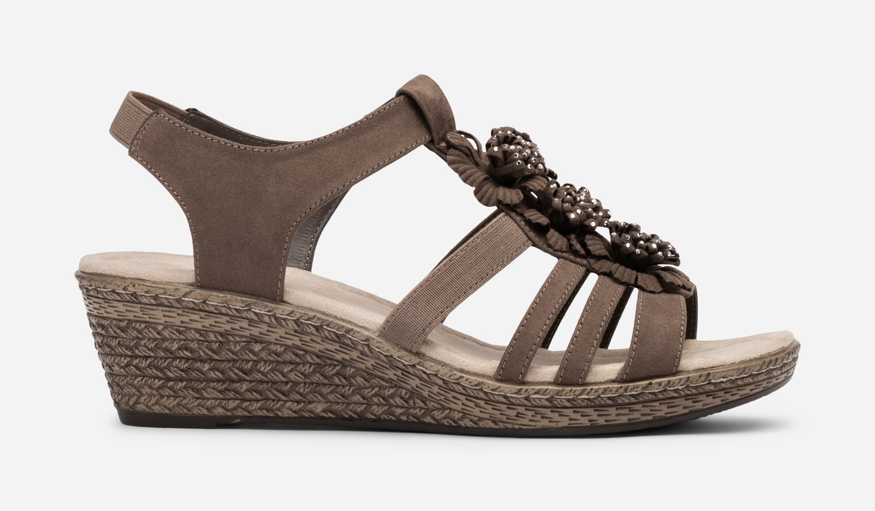 ALLEY COMFORT, Sandalett med repsåle Brun